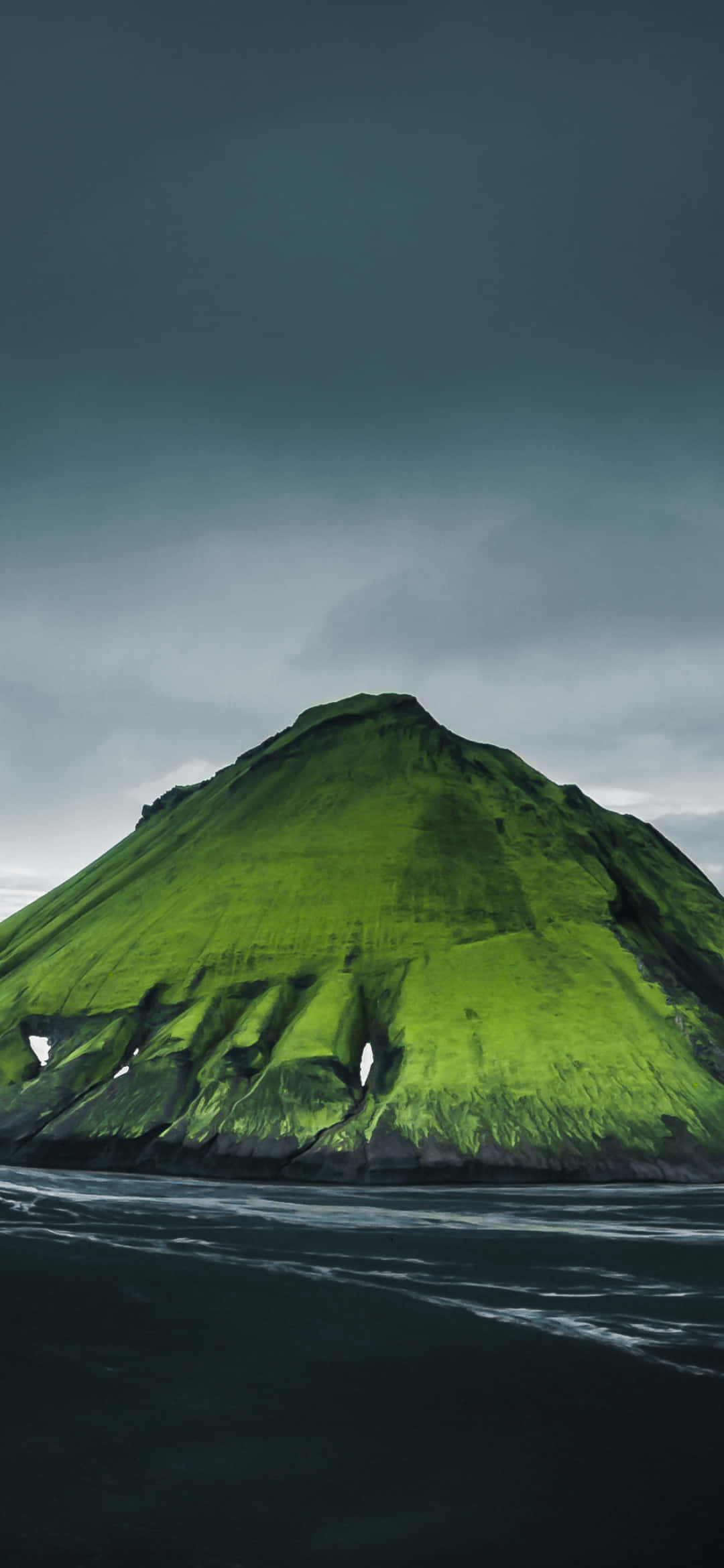 1080x2340 4K Maelifell Mountain Peak Picha ya Ukuta
