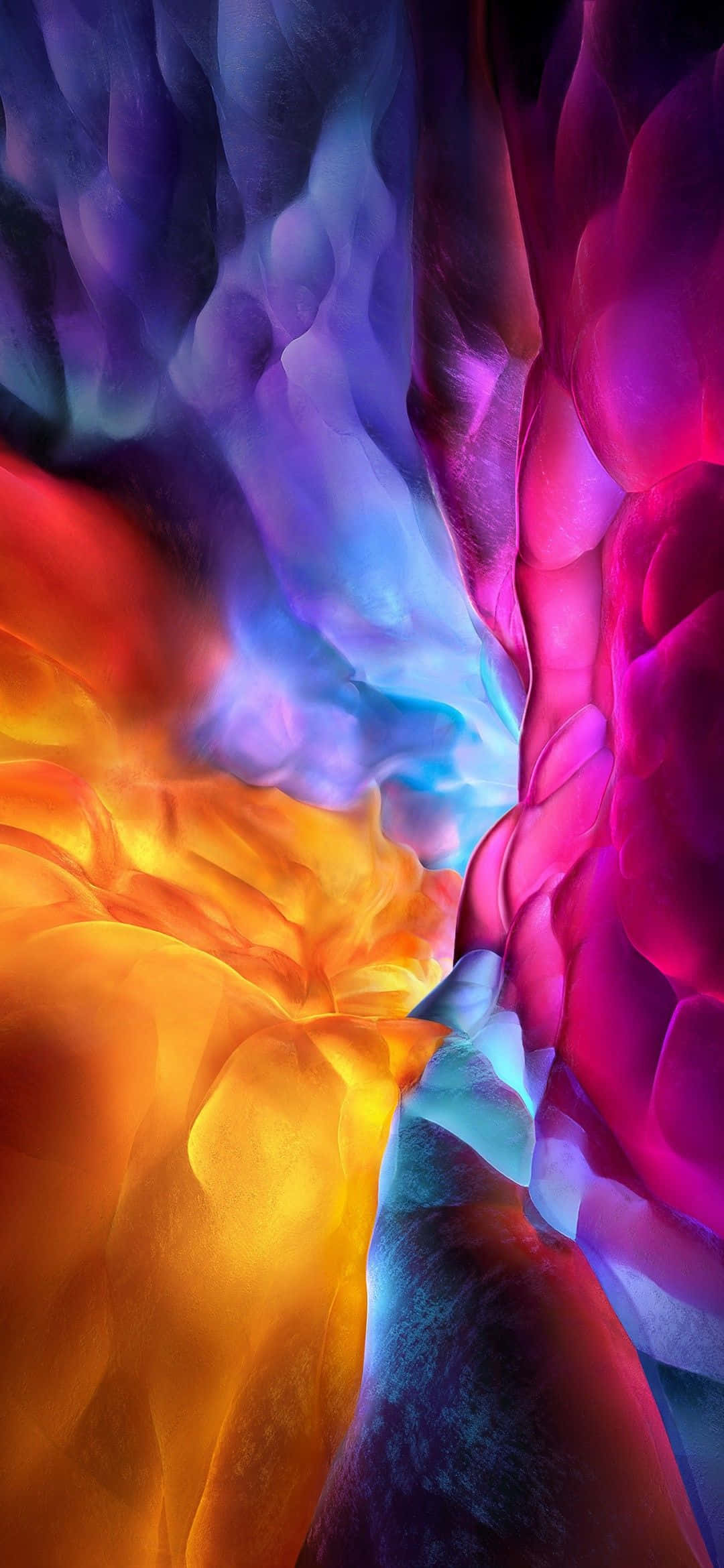 1080x2340 4K Colorful Abstract Cloud Picha ya Ukuta