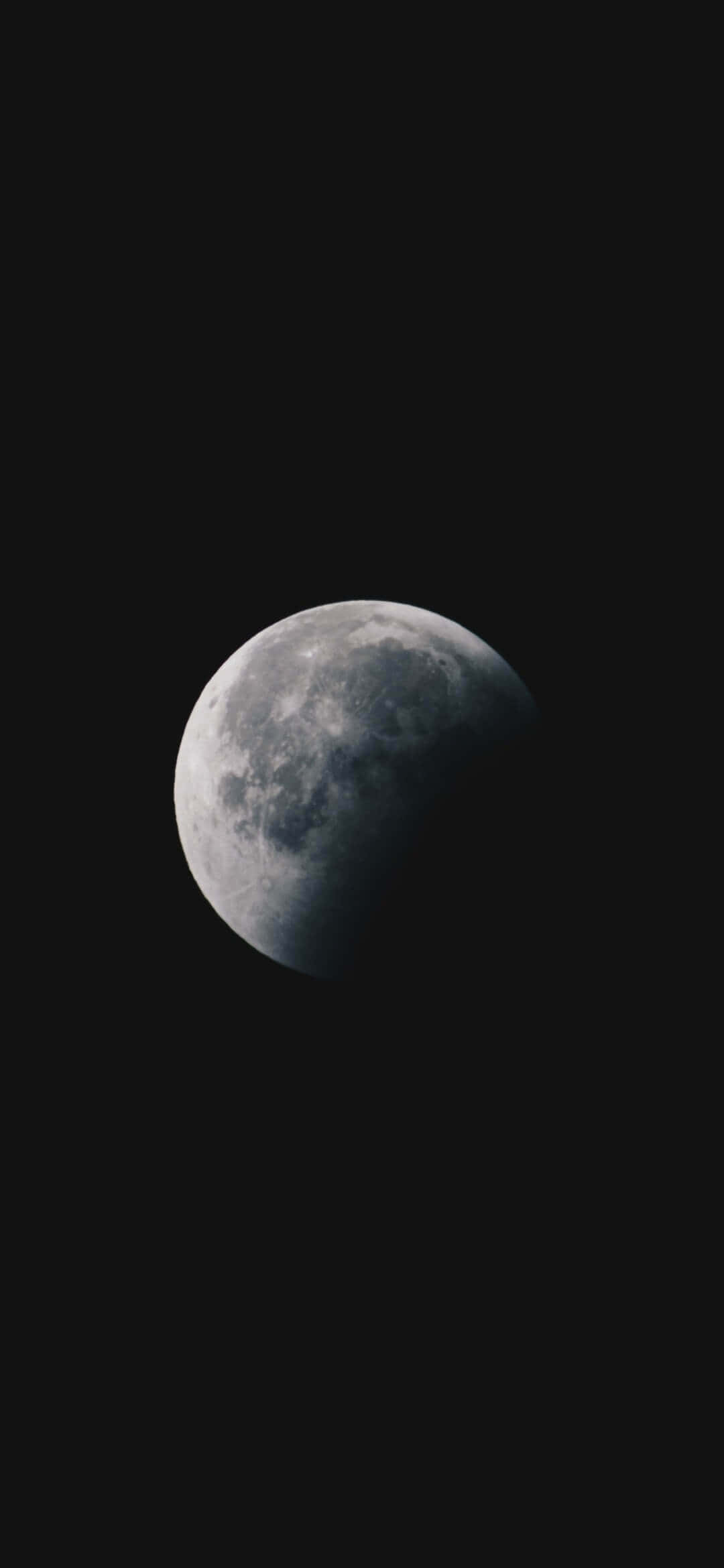 1080x2340 4K Moon Dark Galaxy Digital Art Picha ya Ukuta