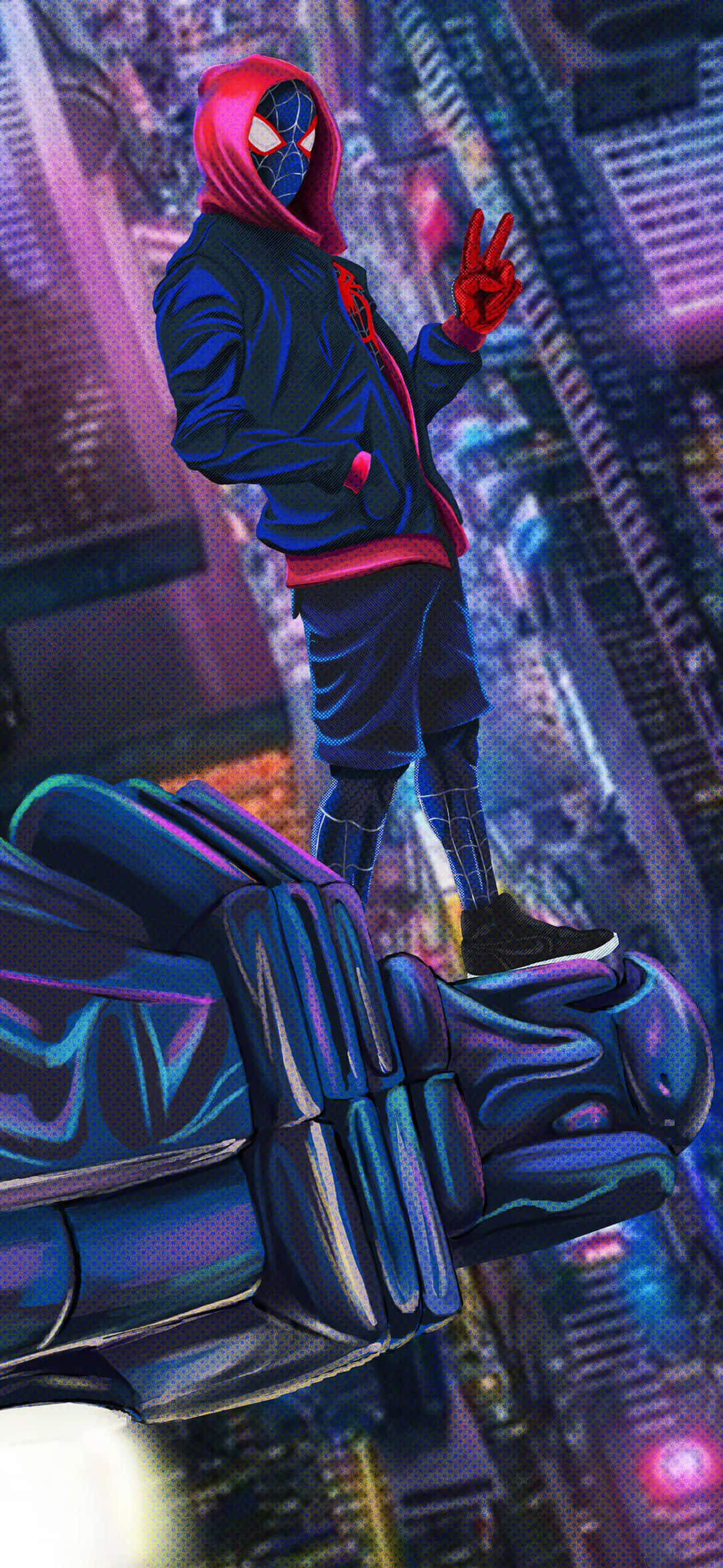 1080x2340 4K Spider-Man: Into the Spider-Verse Picha ya Ukuta