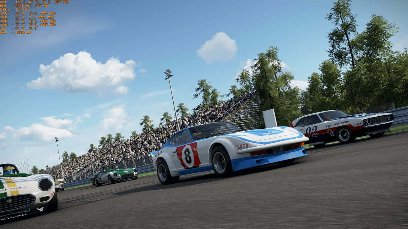 1366x768 Project Cars 2 80+FPS Mandharinyuma Picha ya Ukuta