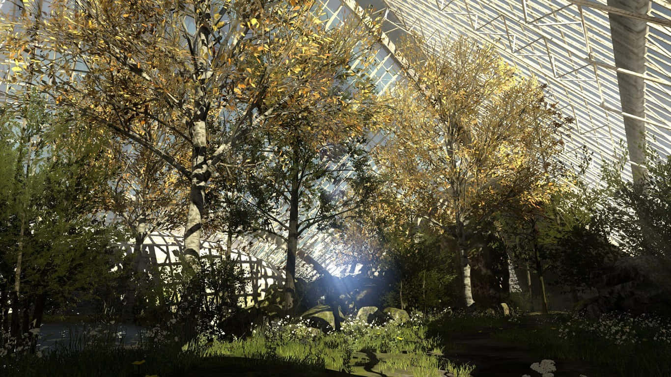 1366x768 The Talos Principle Msitu wa Gehenna Mandharinyuma Picha ya Ukuta