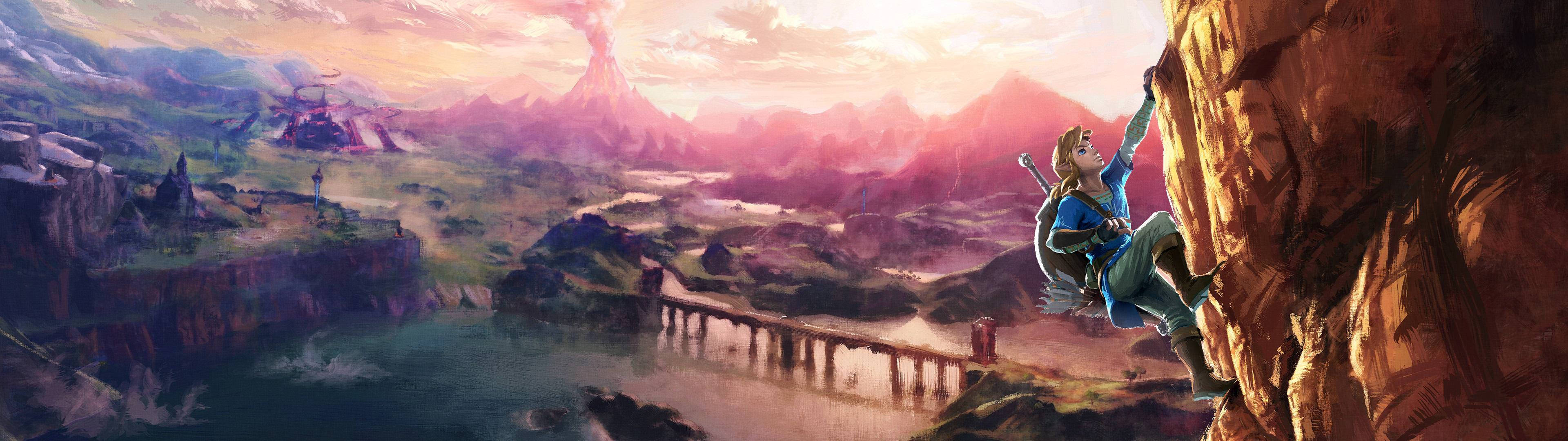 3840x1080 4K Kiungo TLOZ Picha ya Ukuta