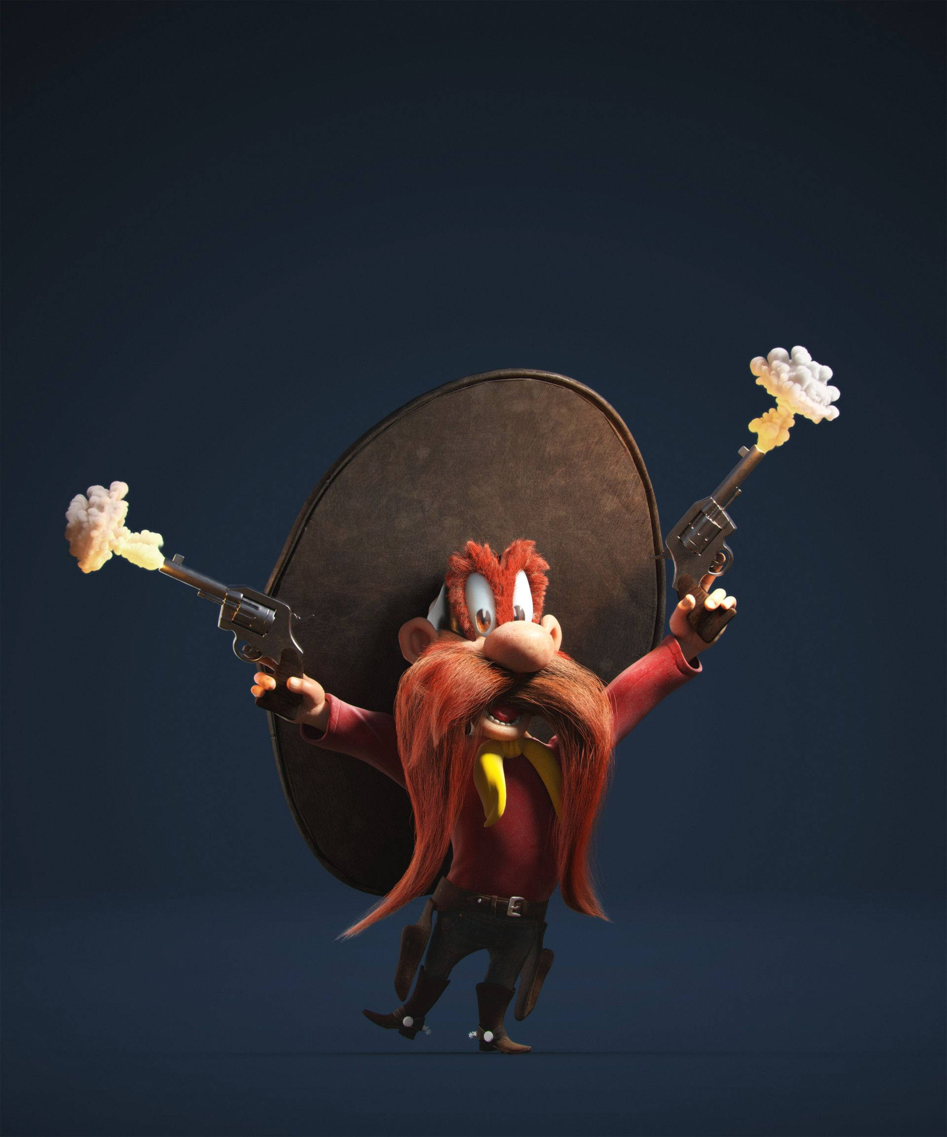 3D Animation Art Yosemite Sam Picha ya Ukuta
