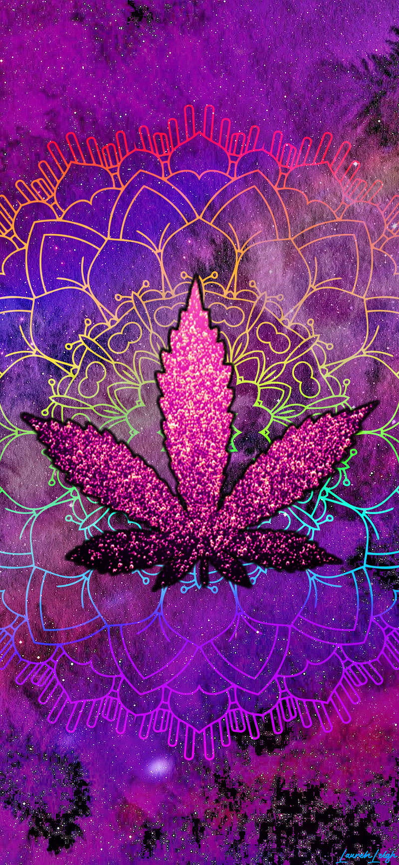 420 Bangili ya Bangi ya Zambarau Picha ya Ukuta