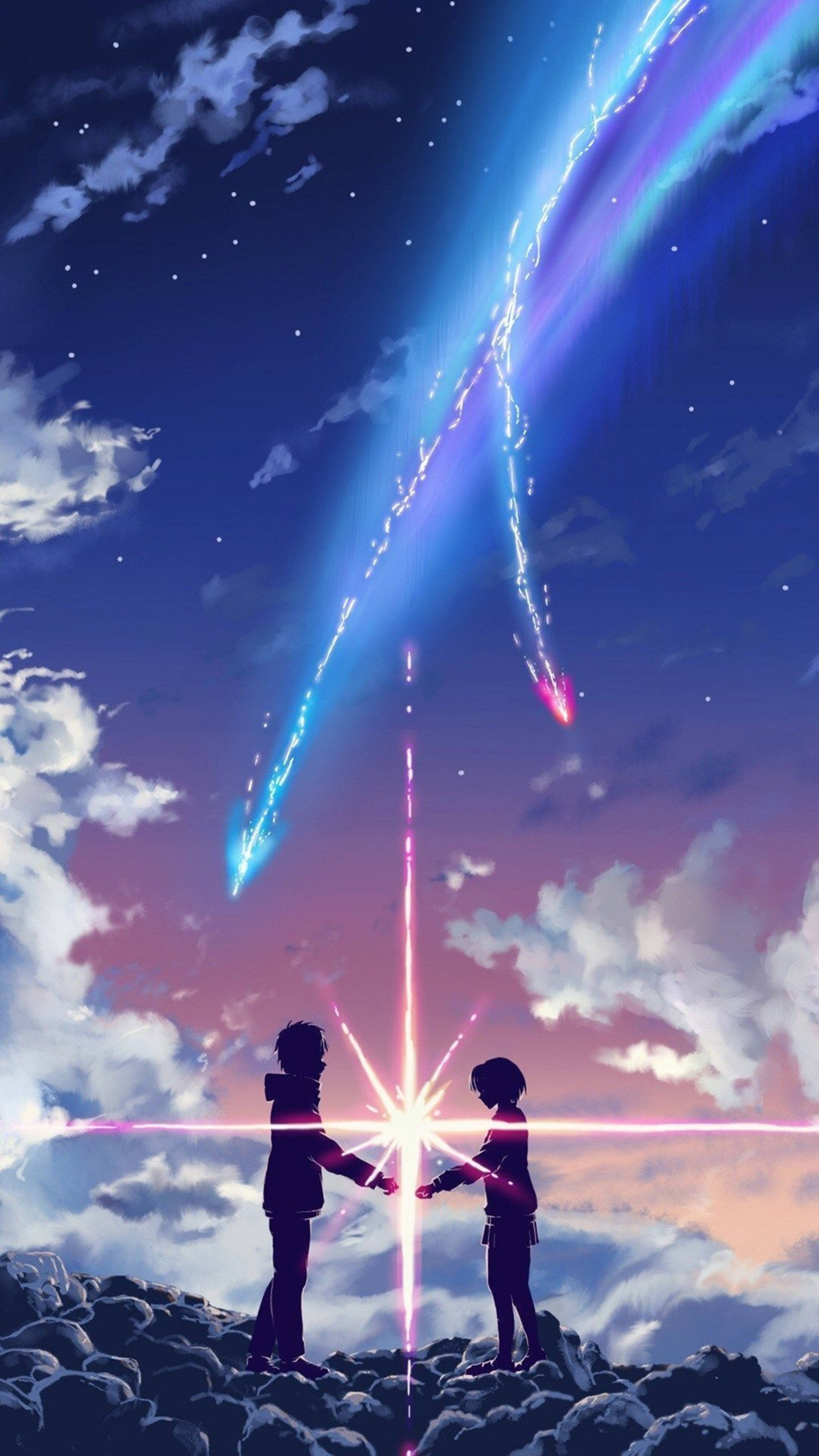 4K Anime iPhone Jina Lako Taki Na Mitsuha Picha ya Ukuta