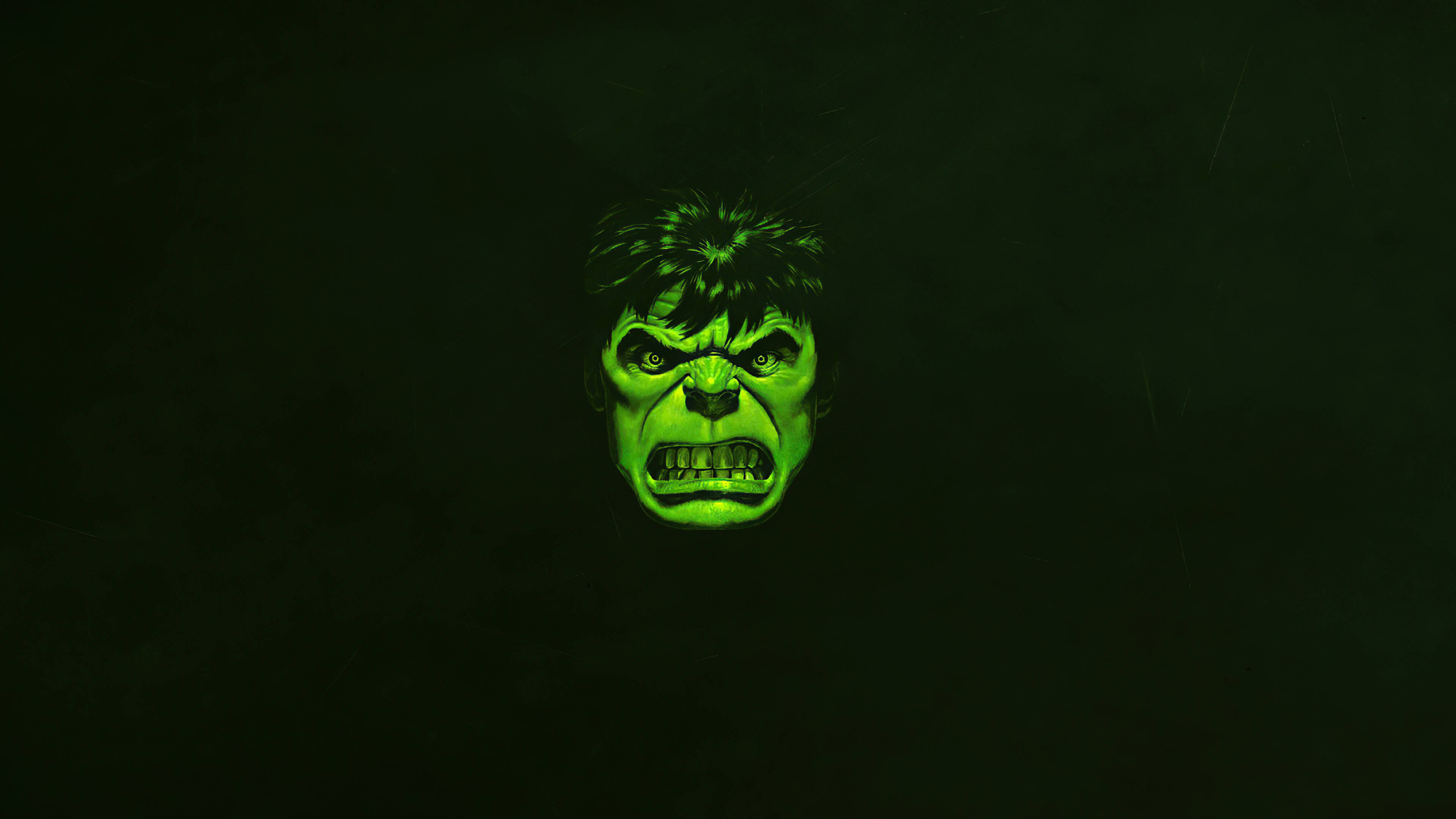 4K Hulk Kijani Kidogo Picha ya Ukuta