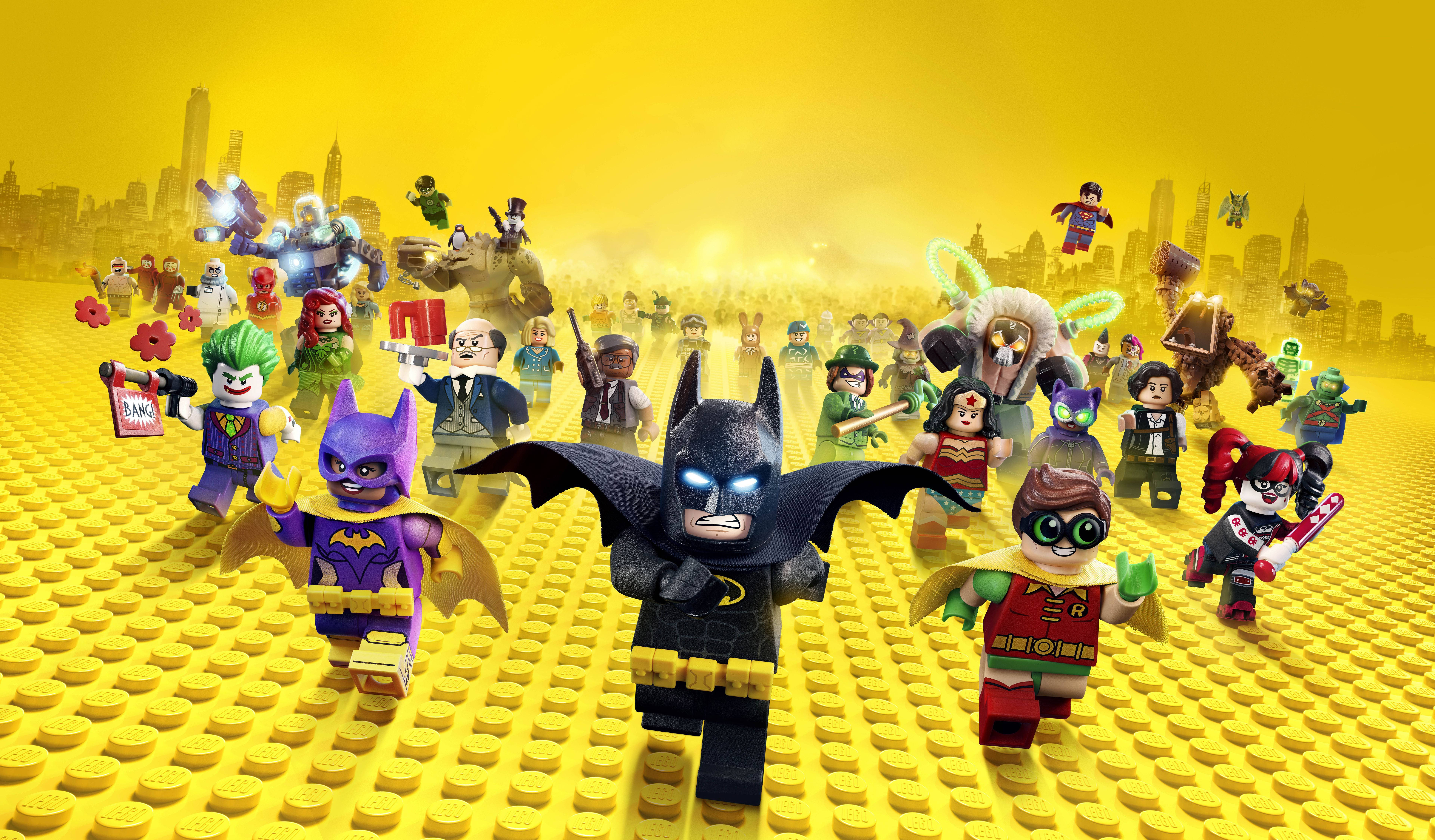 4K LEGO Batman Na Marafiki Picha ya Ukuta