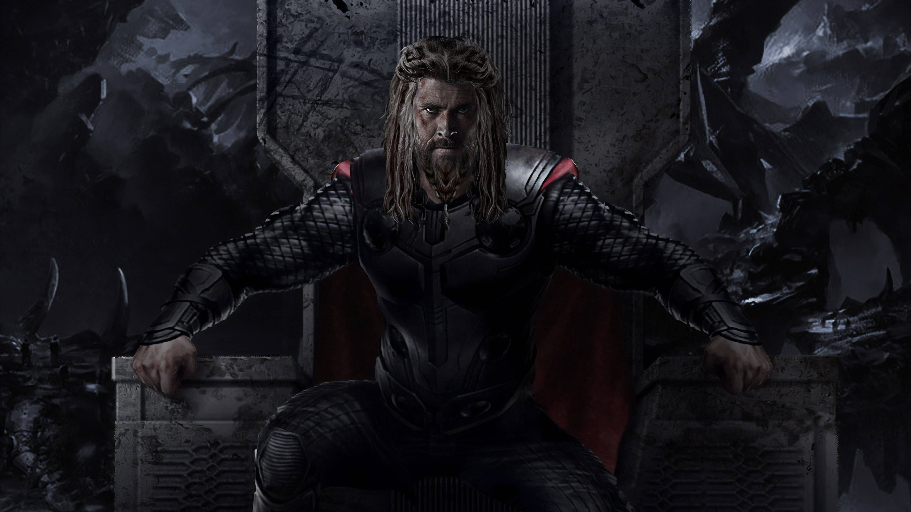 4K Thor: Upendo na Mvumo Picha ya Ukuta