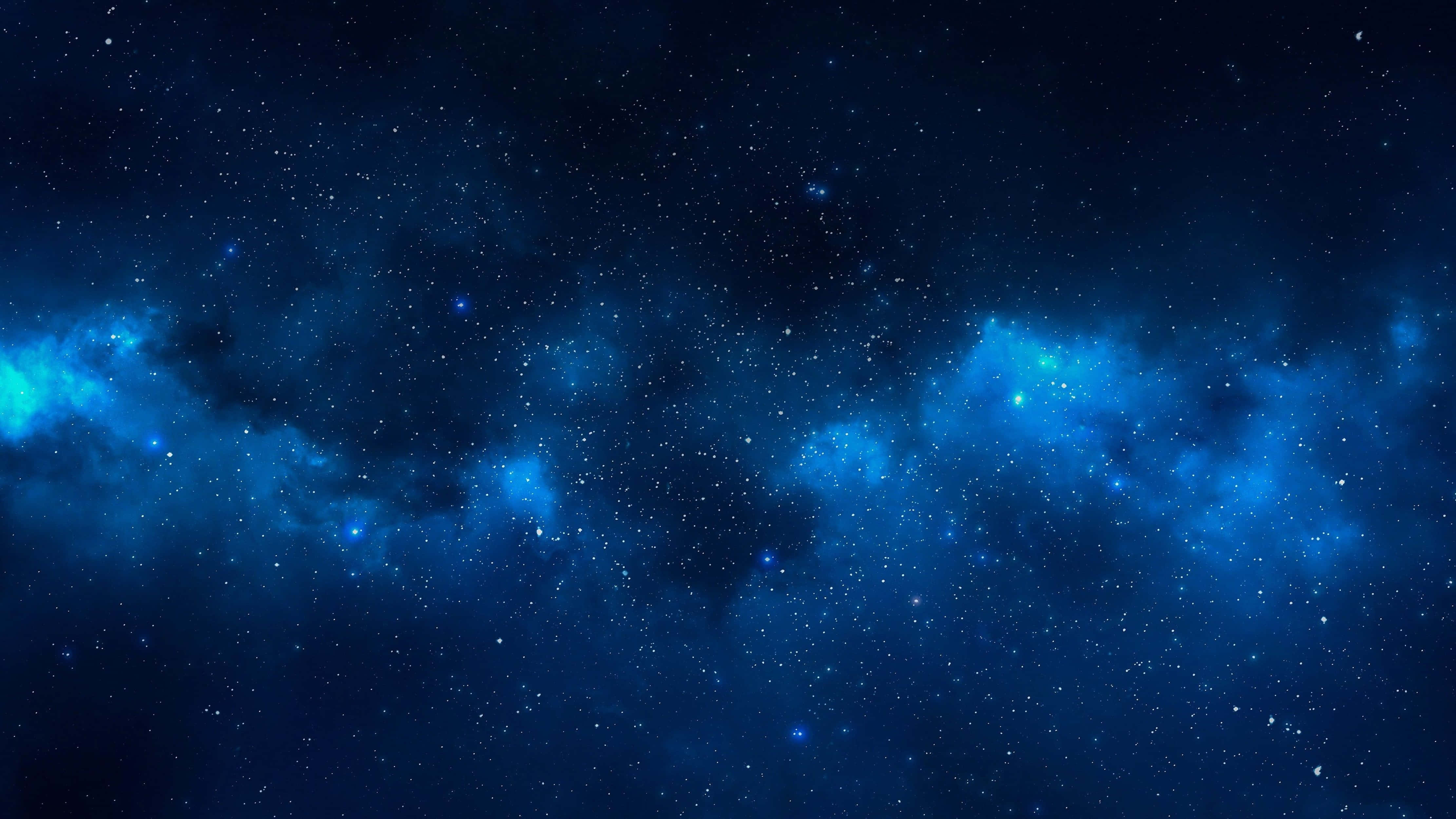 4K Ulimwengu Buluu Galaxy Picha ya Ukuta