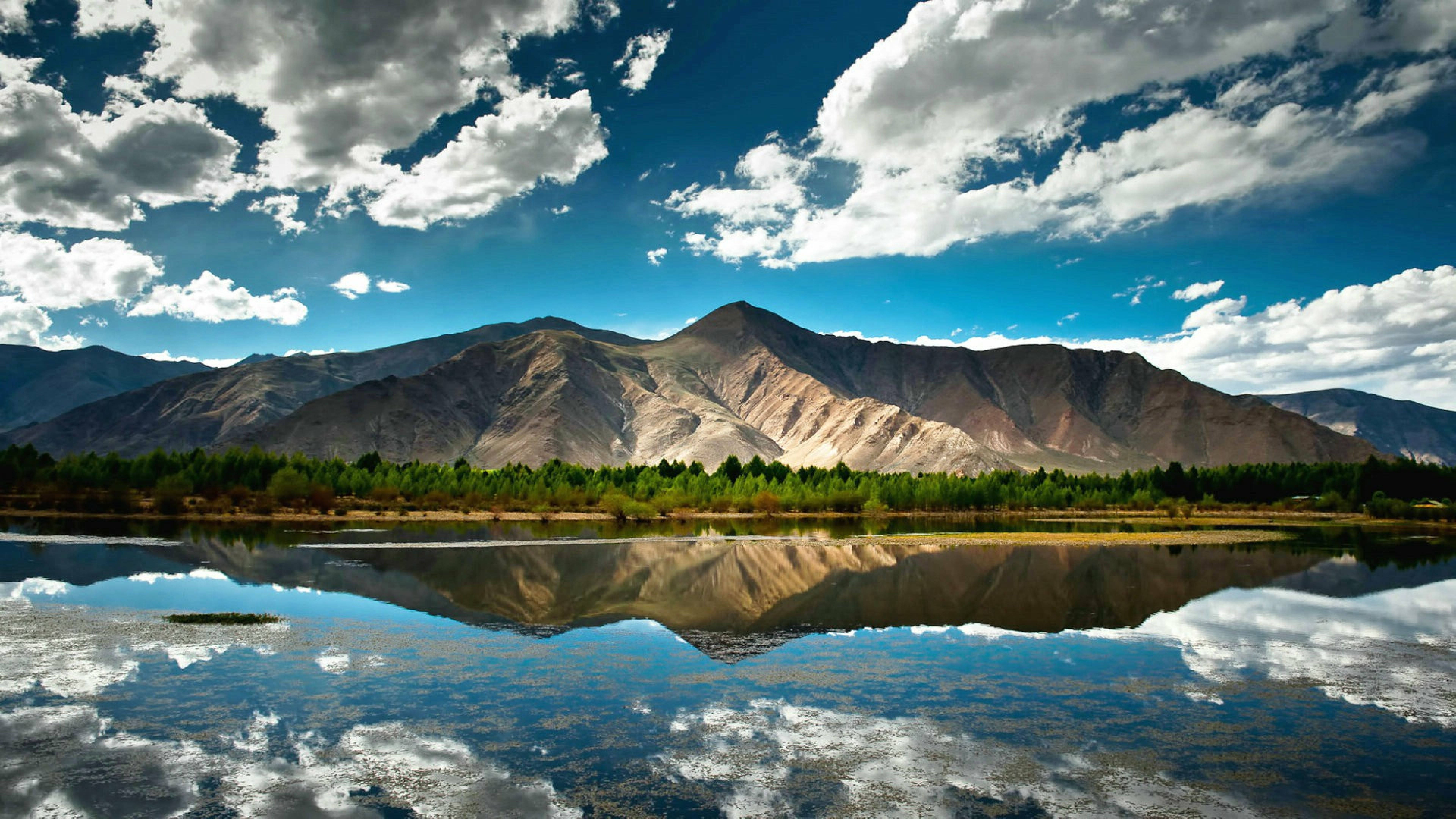 8K 7680x4320 Ultra HD Resolution Desktop Lake Picha ya Ukuta