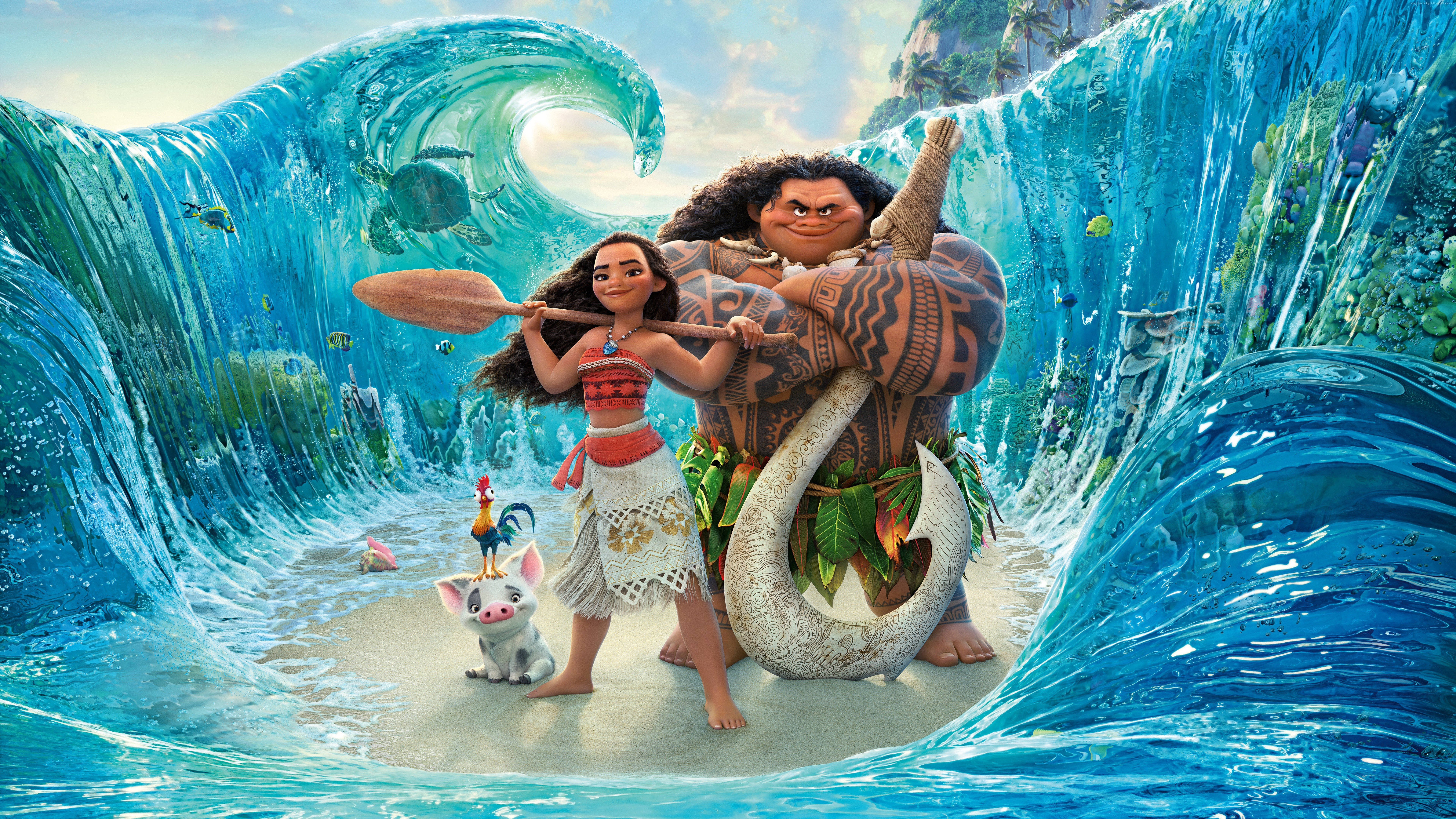8K 7680x4320 Ultra HD Resolution Desktop Moana Picha ya Ukuta