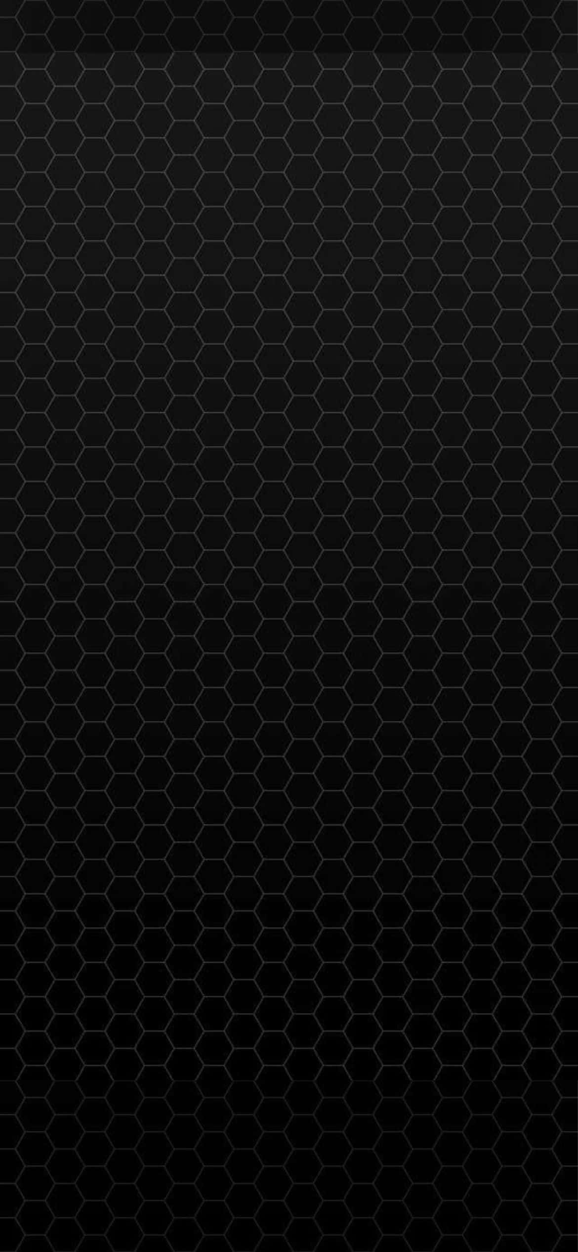 a black hexagonal pattern on a black background Picha ya Ukuta