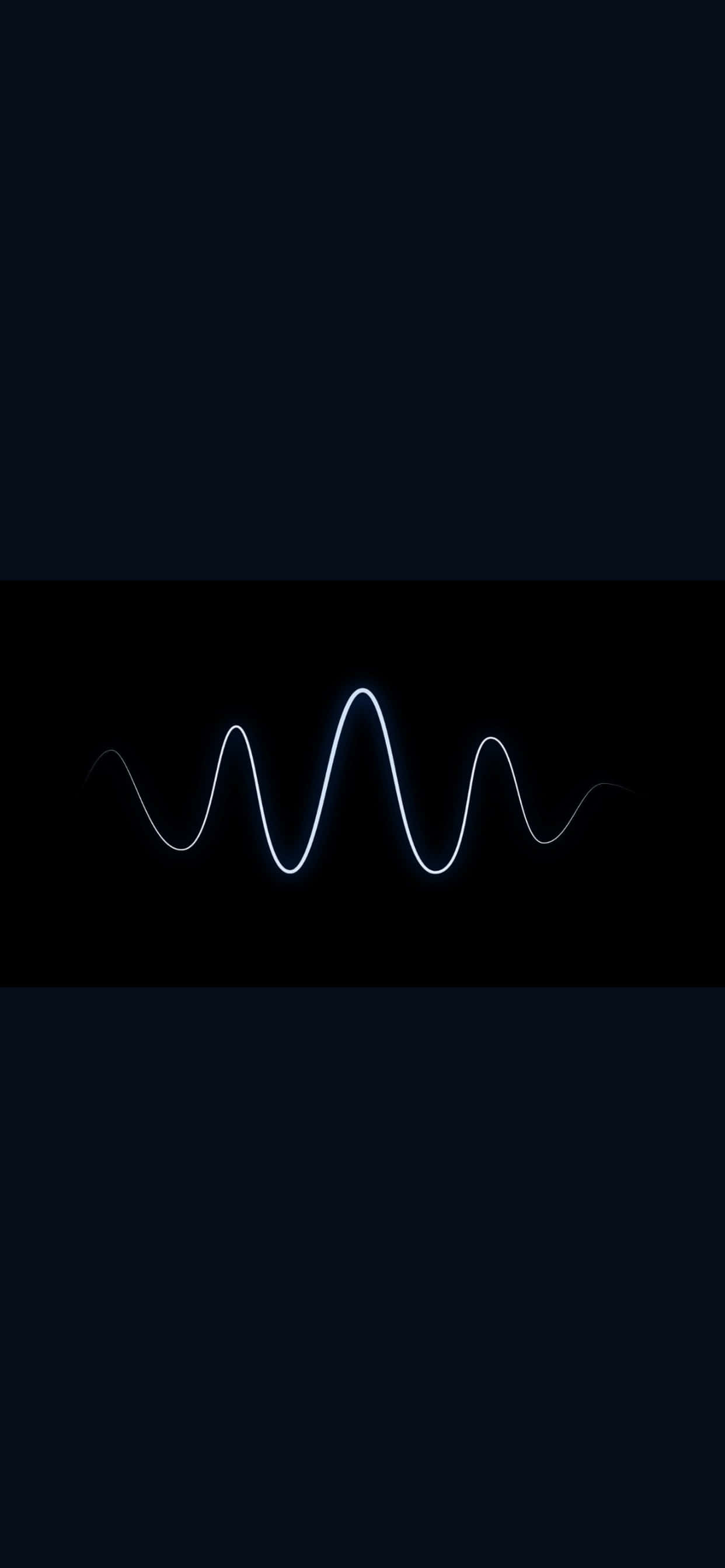 a blue wave with a black background Picha ya Ukuta
