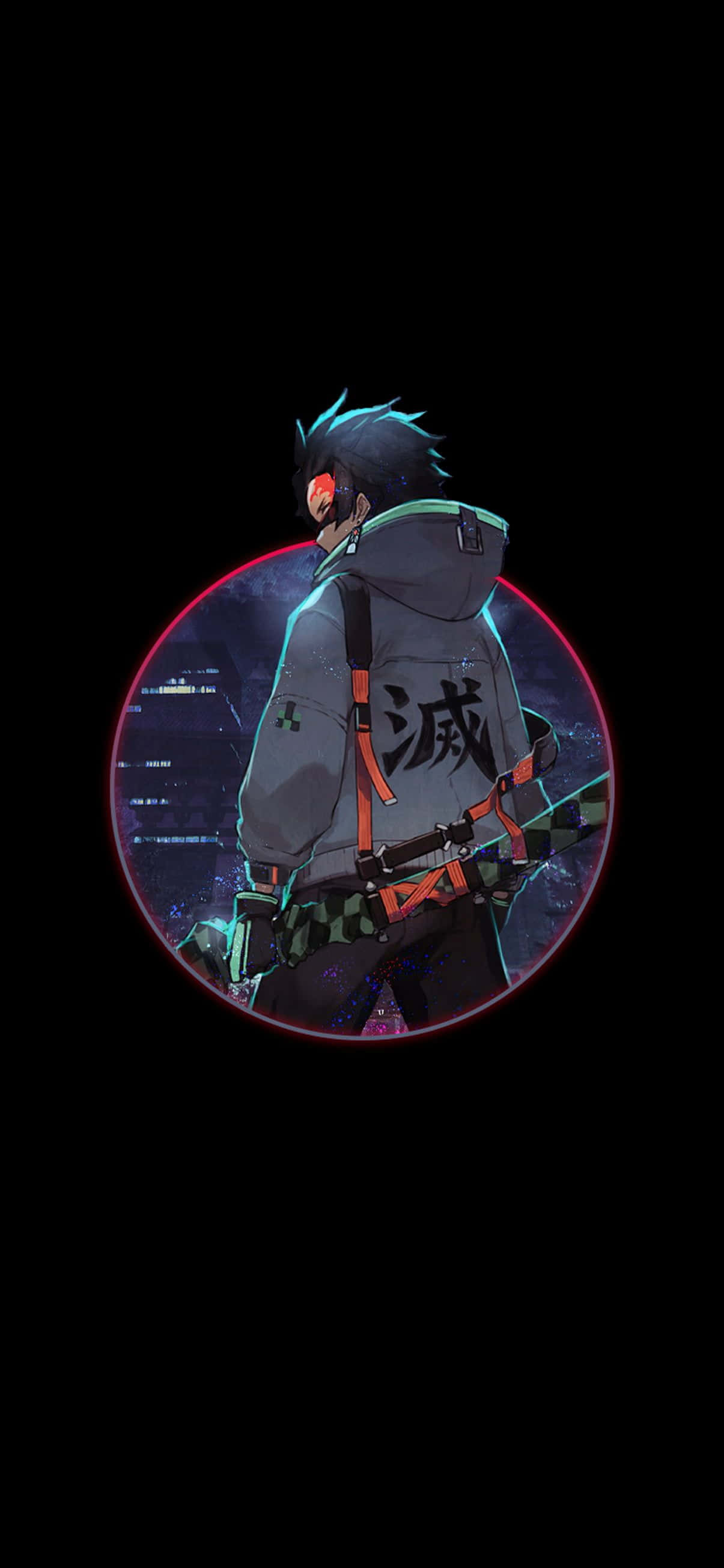 a character with a sword in his hand Picha ya Ukuta