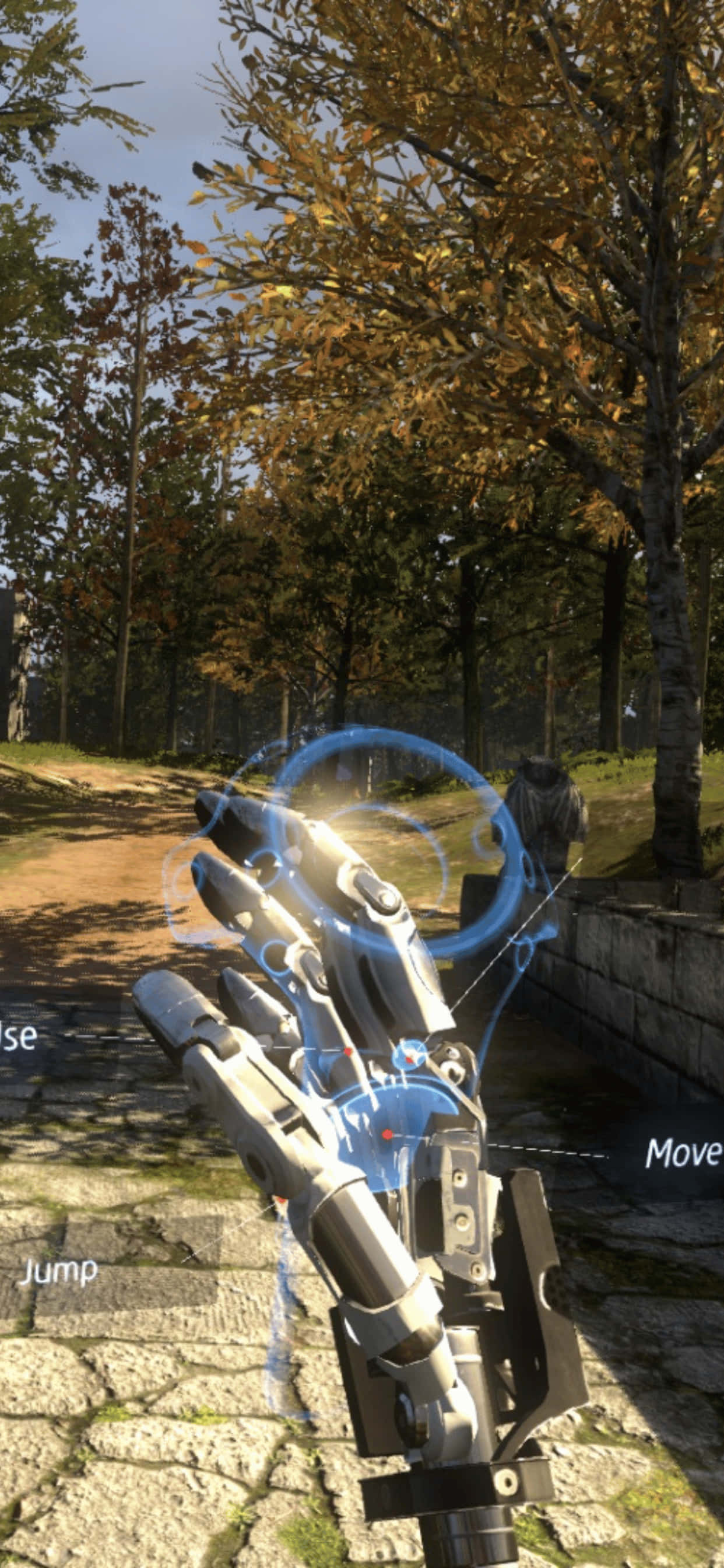 a video game with a robot arm and a gun Picha ya Ukuta