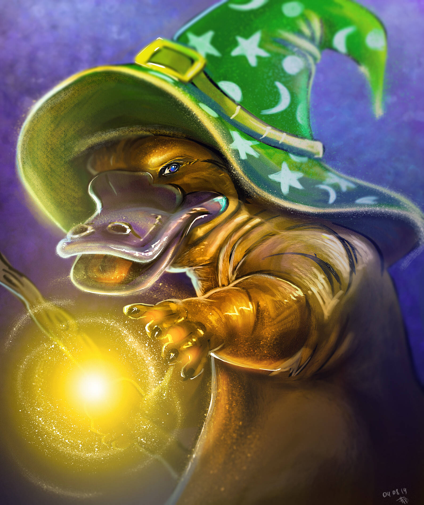 A Wizard and His Platypus Picha ya Ukuta