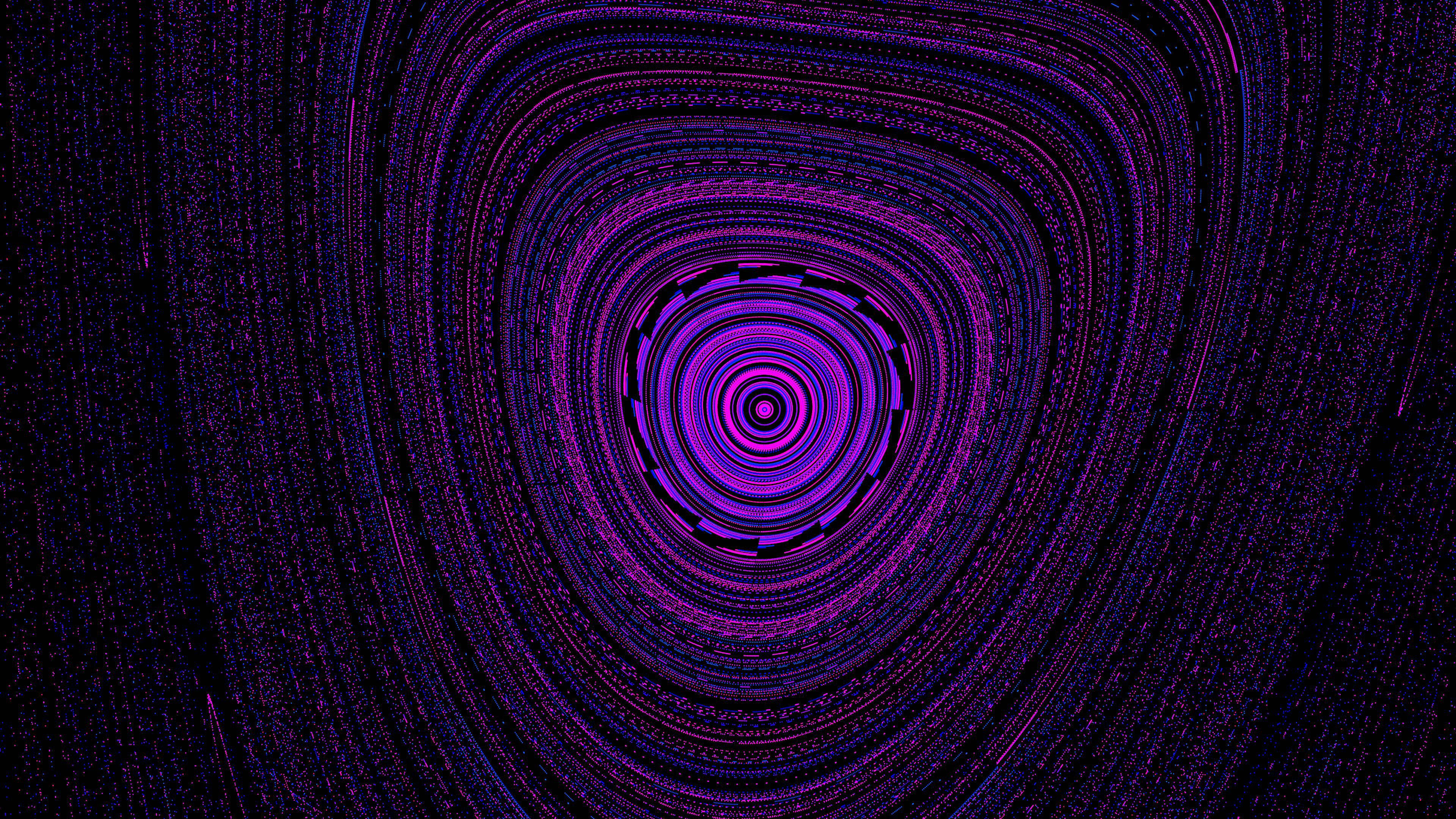 Abstract ya Neon ya Zambarau Picha ya Ukuta