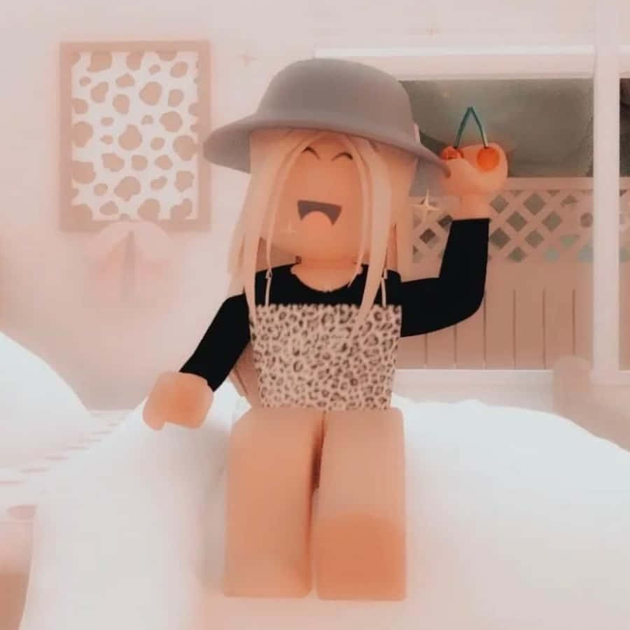 Acha ubunifu wako uonekane kwa kuchunguza ulimwengu wa kivirtual wa Aesthetic Roblox Picha ya Ukuta