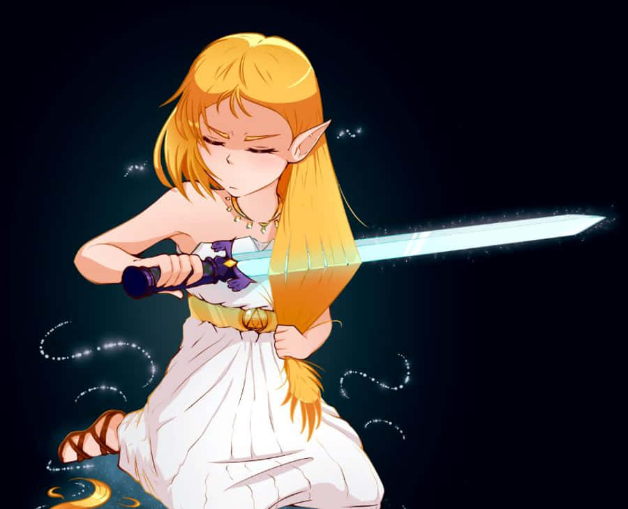 Adventure Inakungoja Katika Nchi ya Hyrule Picha ya Ukuta