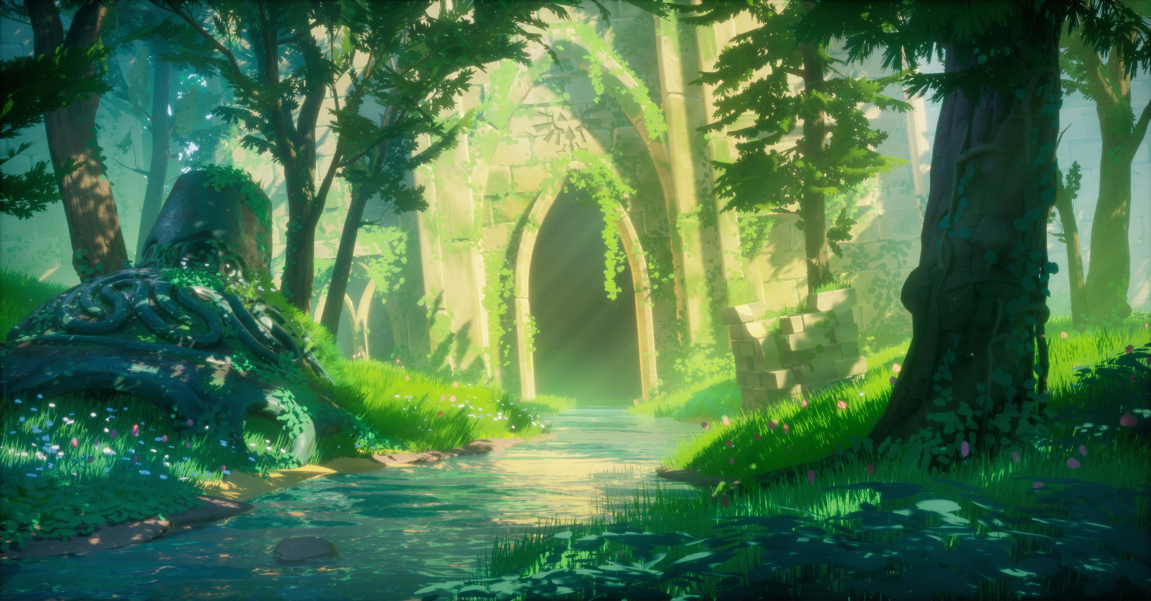 Adventure inamsubiri Link, Shujaa wa Wakati huko Hyrule Picha ya Ukuta