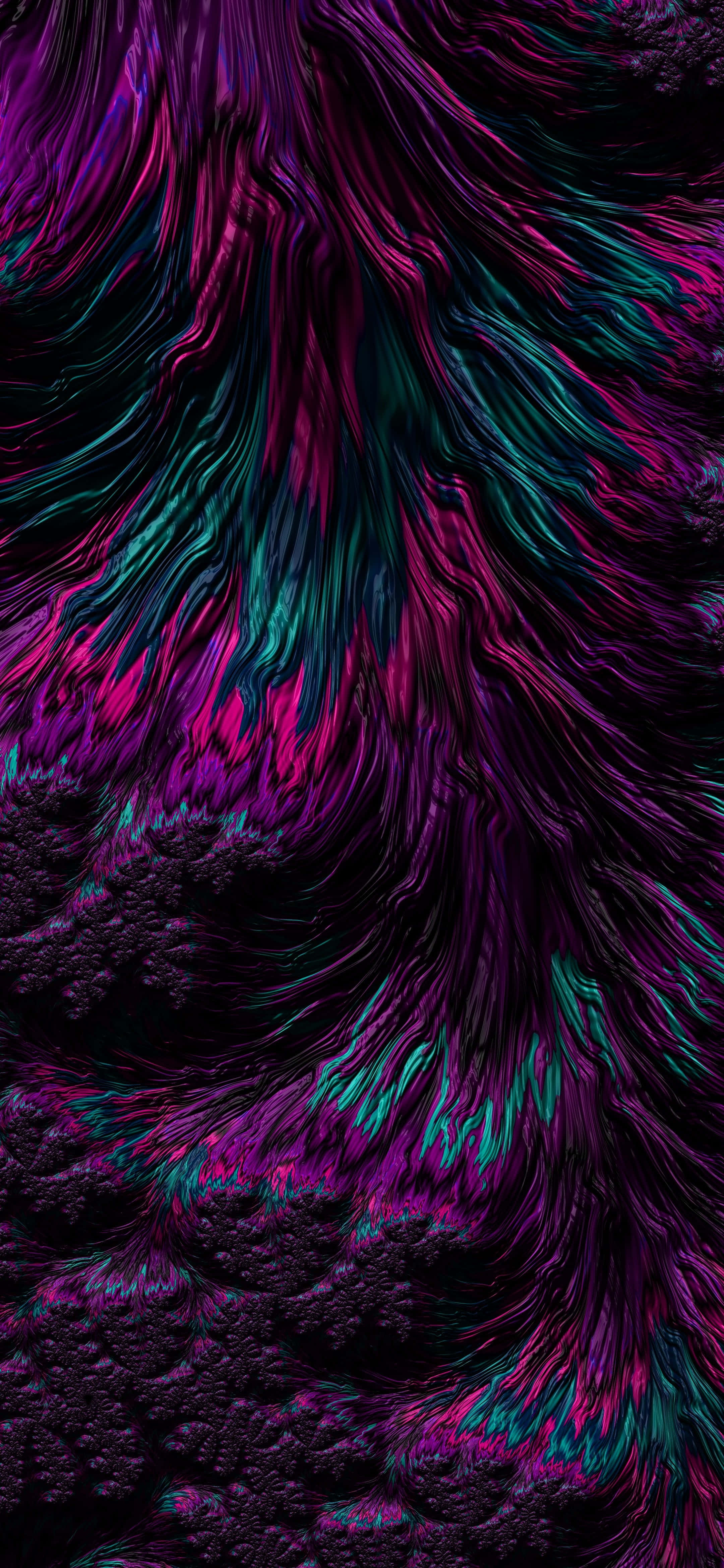 Aesthetic Abstract Dark Purple iPhone Background Picha ya Ukuta