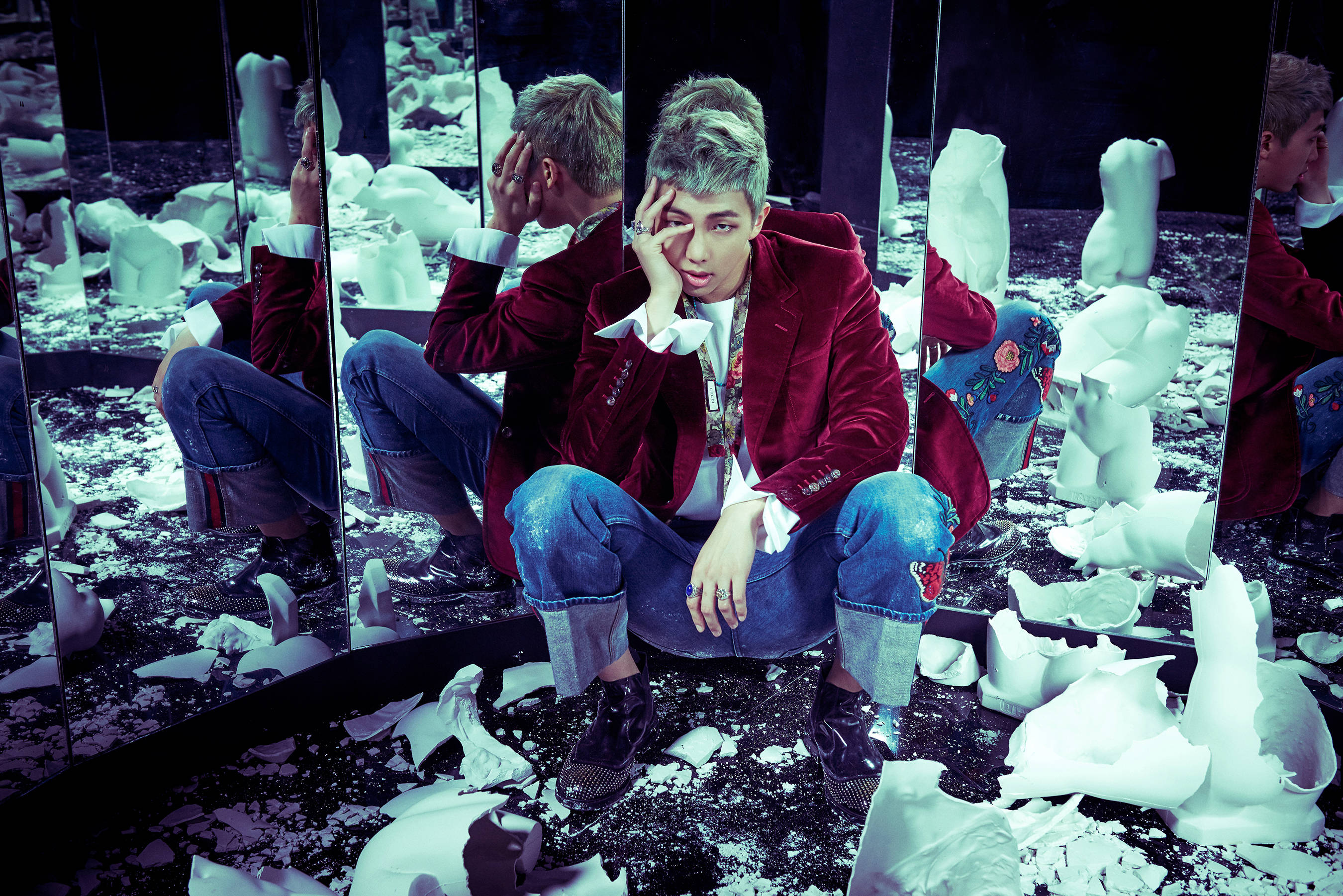 Aesthetic Bts RM Siku la Mwanga Picha ya Ukuta