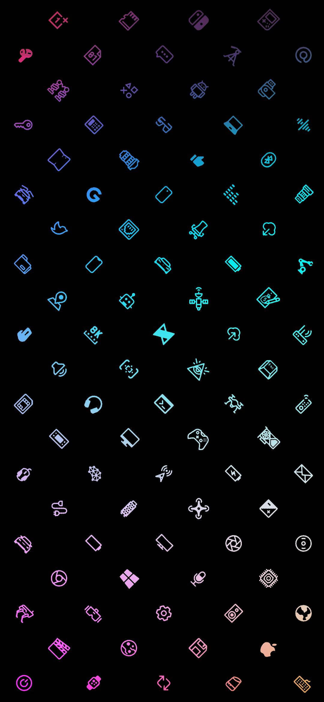 Aesthetic Icons Gaming Logo HD Picha ya Ukuta