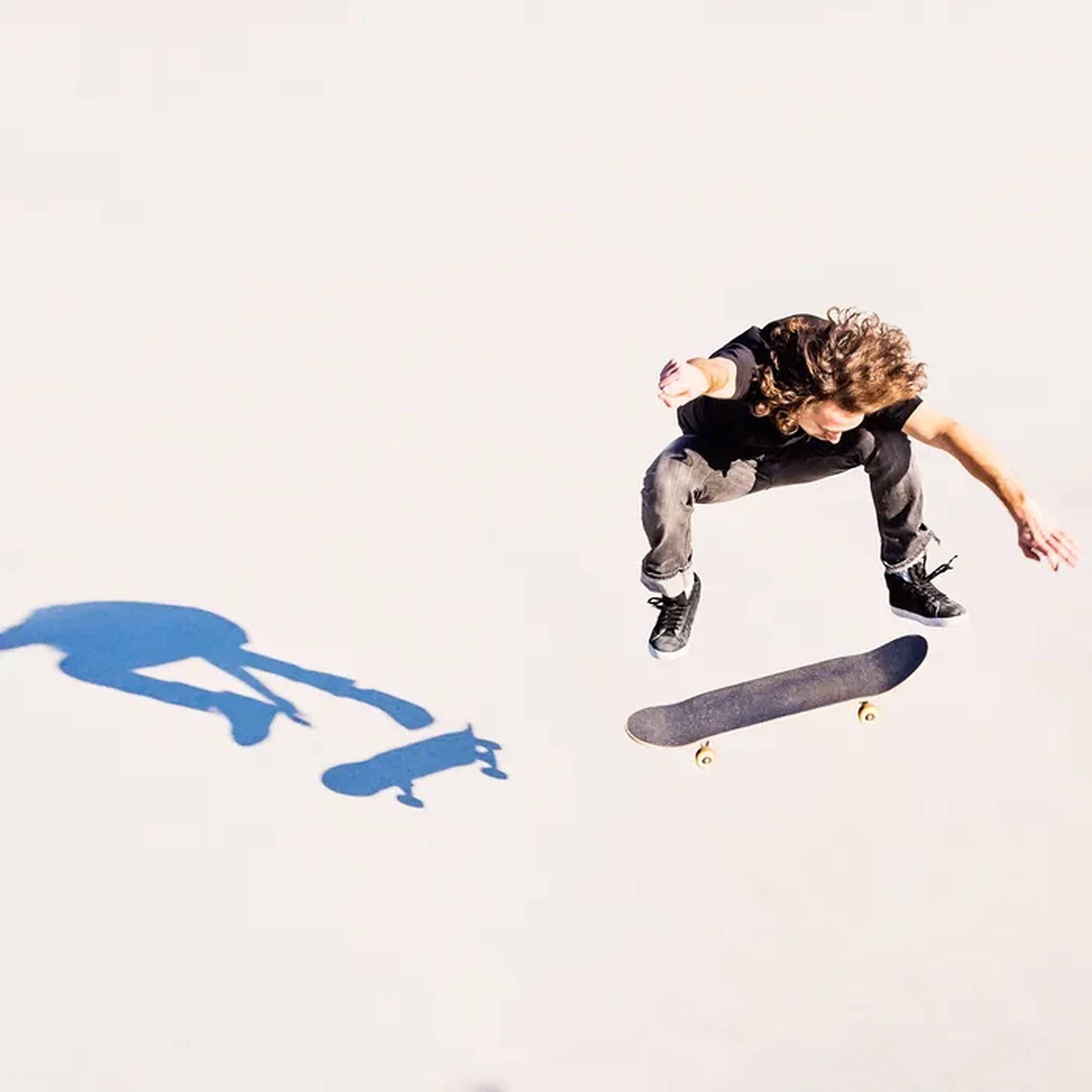Aesthetic Skater Boy Shadow Picha ya Ukuta