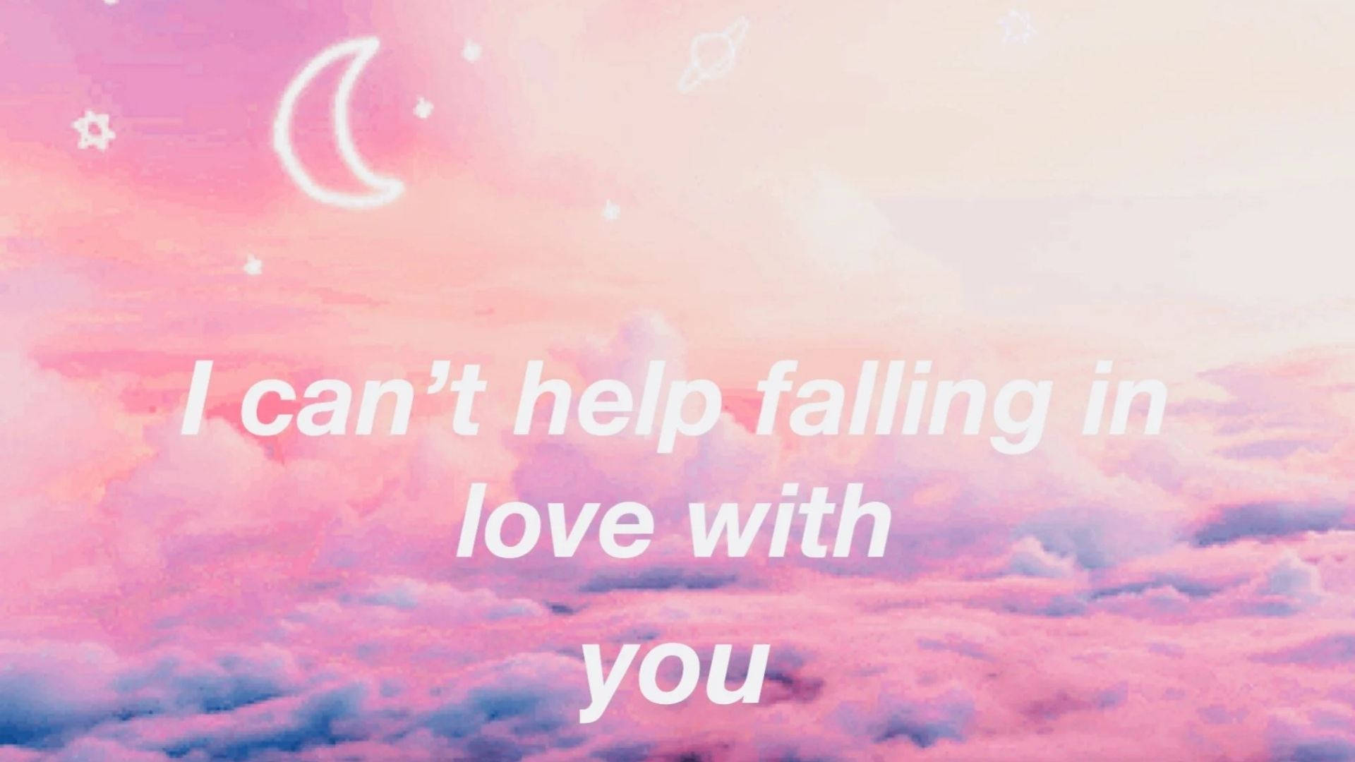 Aesthetic ya Can't Help Falling In Love Picha ya Ukuta