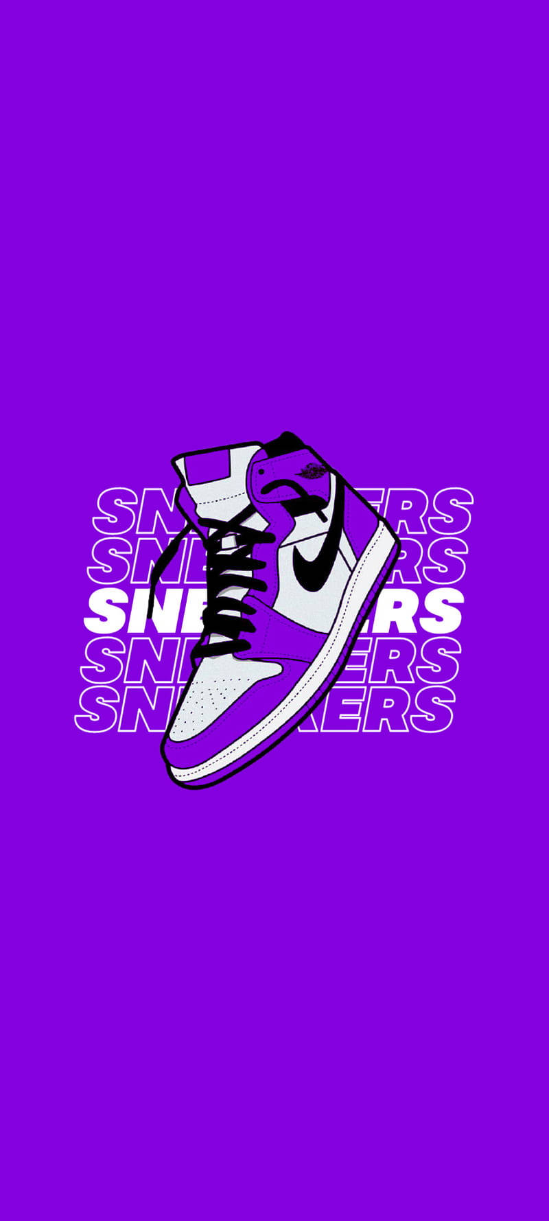 Aesthetic ya Purple Jordan Picha ya Ukuta