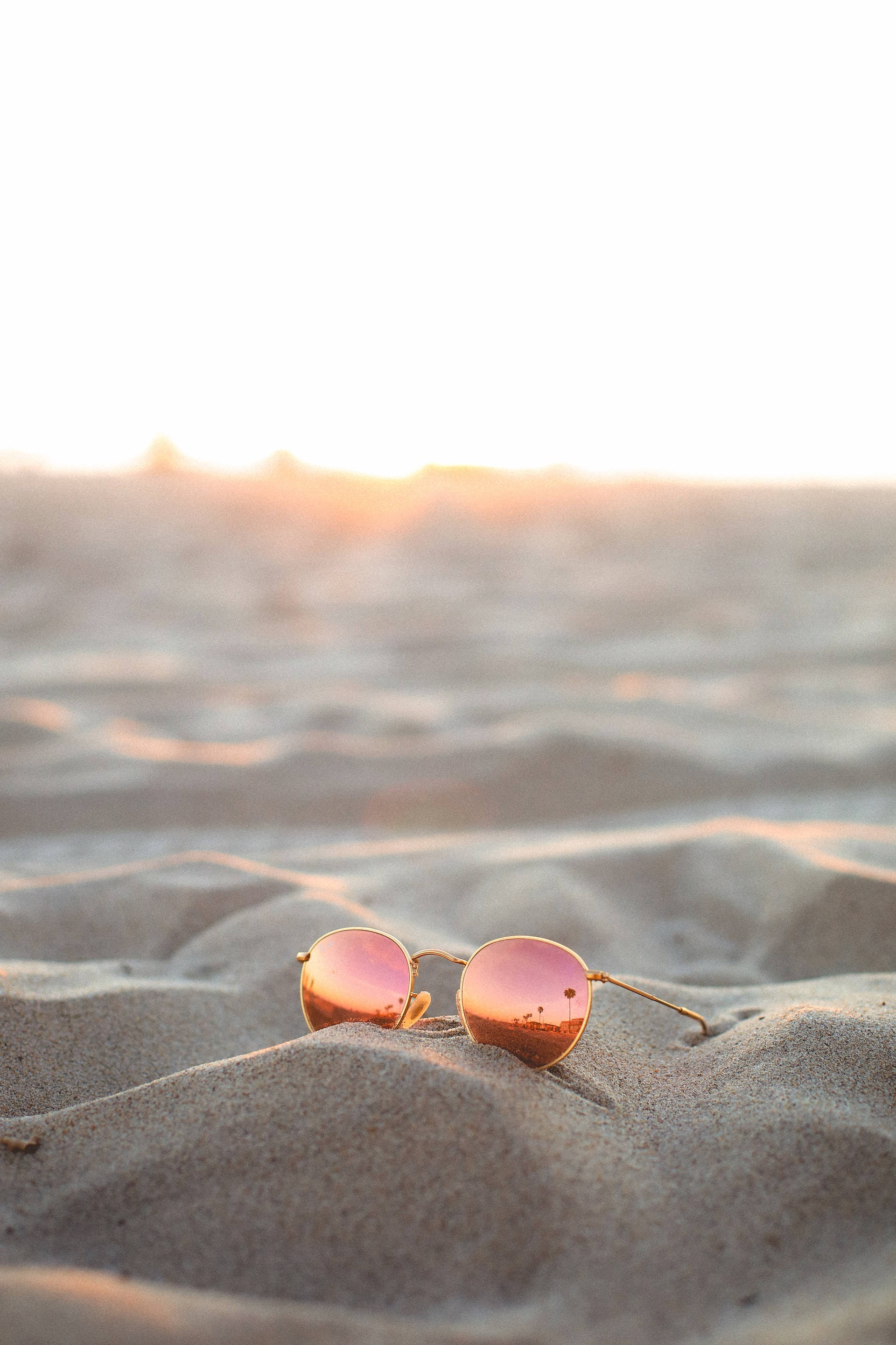 Aesthetic ya Rose Gold Aviator Picha ya Ukuta