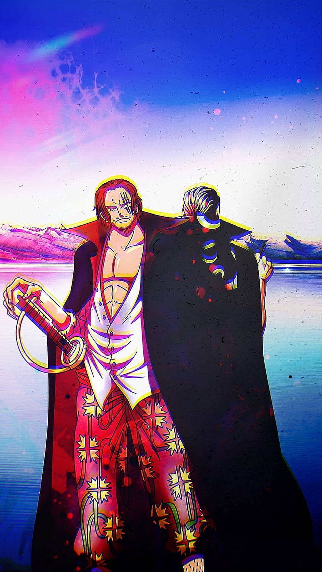 Aesthetic ya Shanks One Piece iPhone Picha ya Ukuta