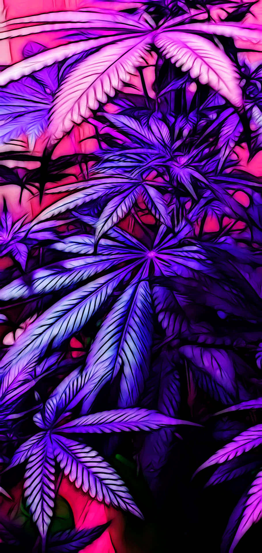 Aesthetic ya violet yenye kusisimua na ya amani Picha ya Ukuta