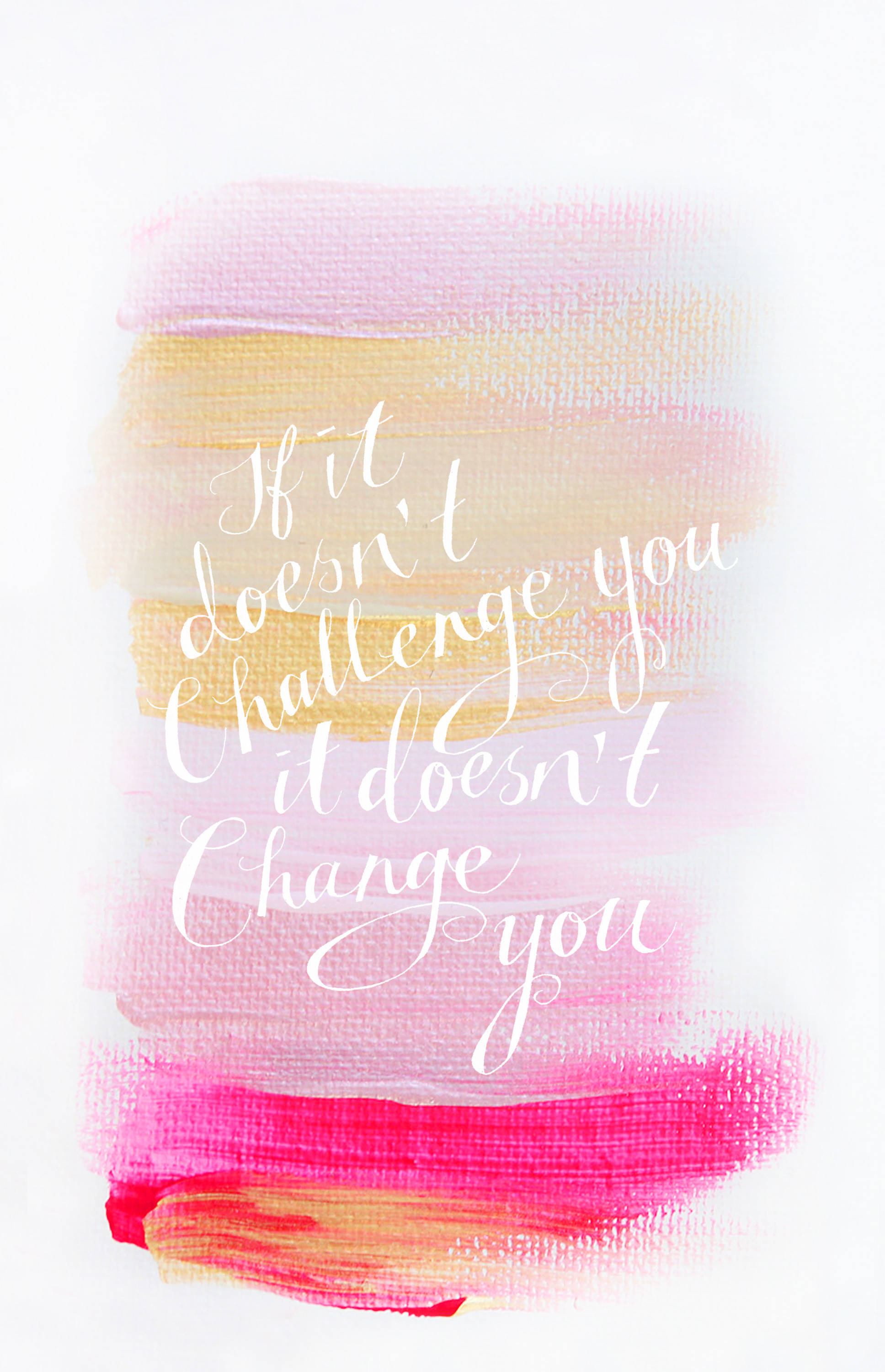 Aesthetic Yellow And Pink Cute Positive Quotes Picha ya Ukuta
