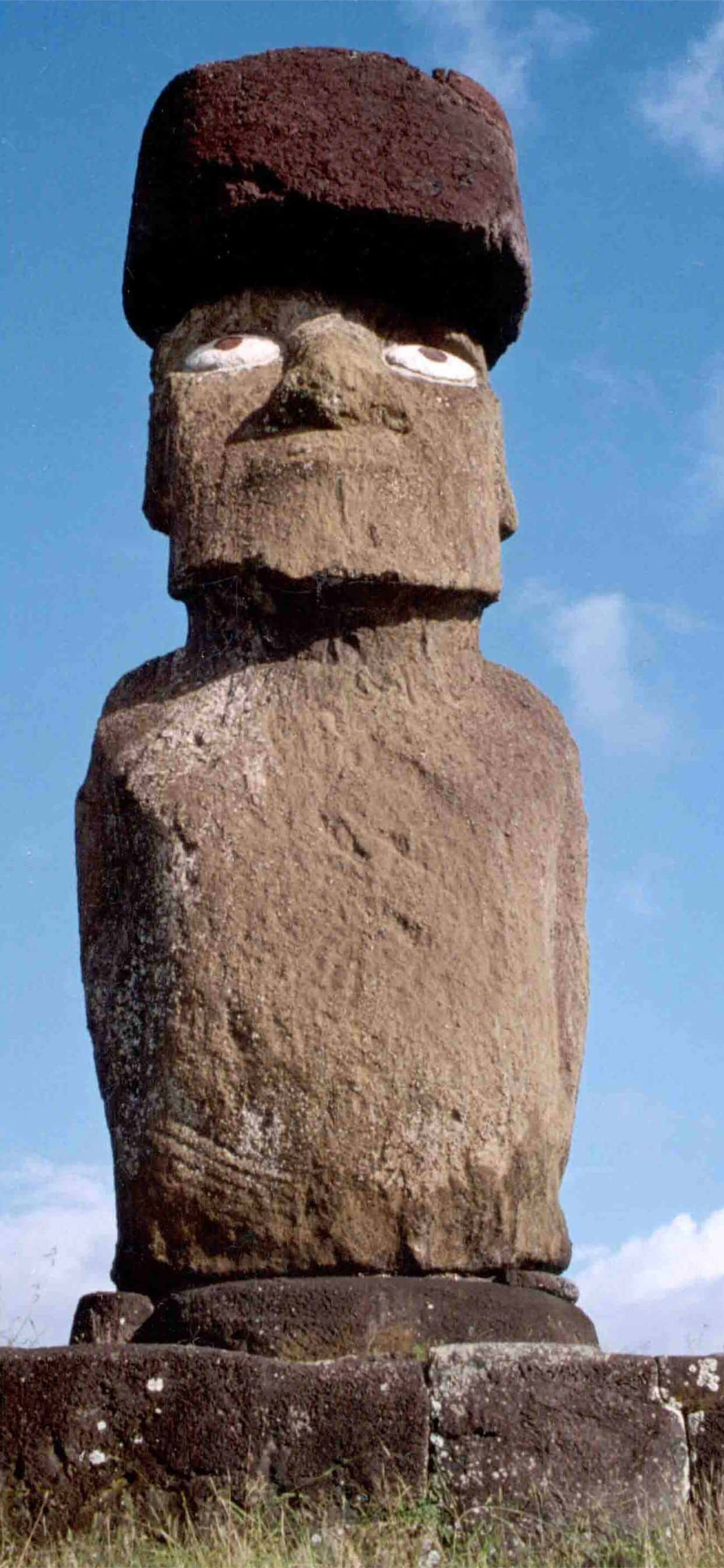 Ahu Ko Te Riku Moai Kamili Picha ya Ukuta