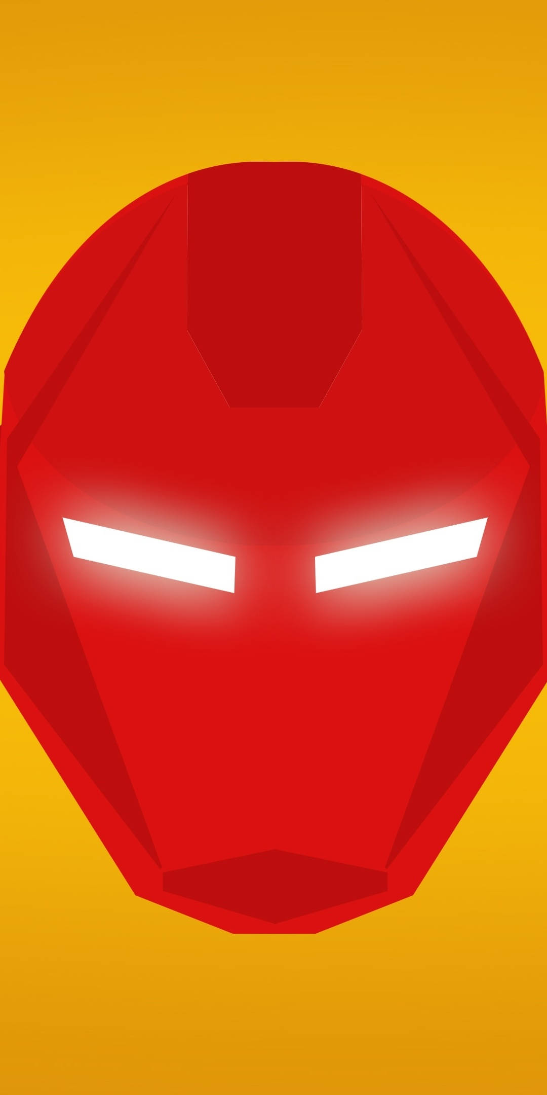 Aikoni ya Kinyago cha Iron Man kwenye Simu ya Wanaume Picha ya Ukuta