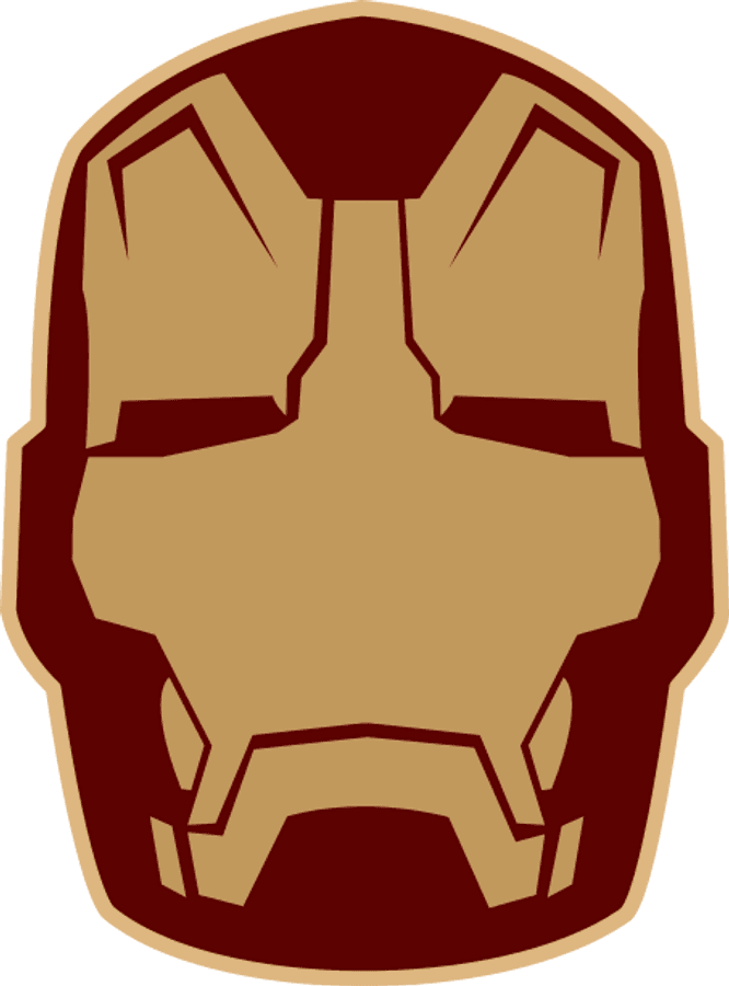 Aikoni ya Kofia ya Iron Man Picha ya Ukuta