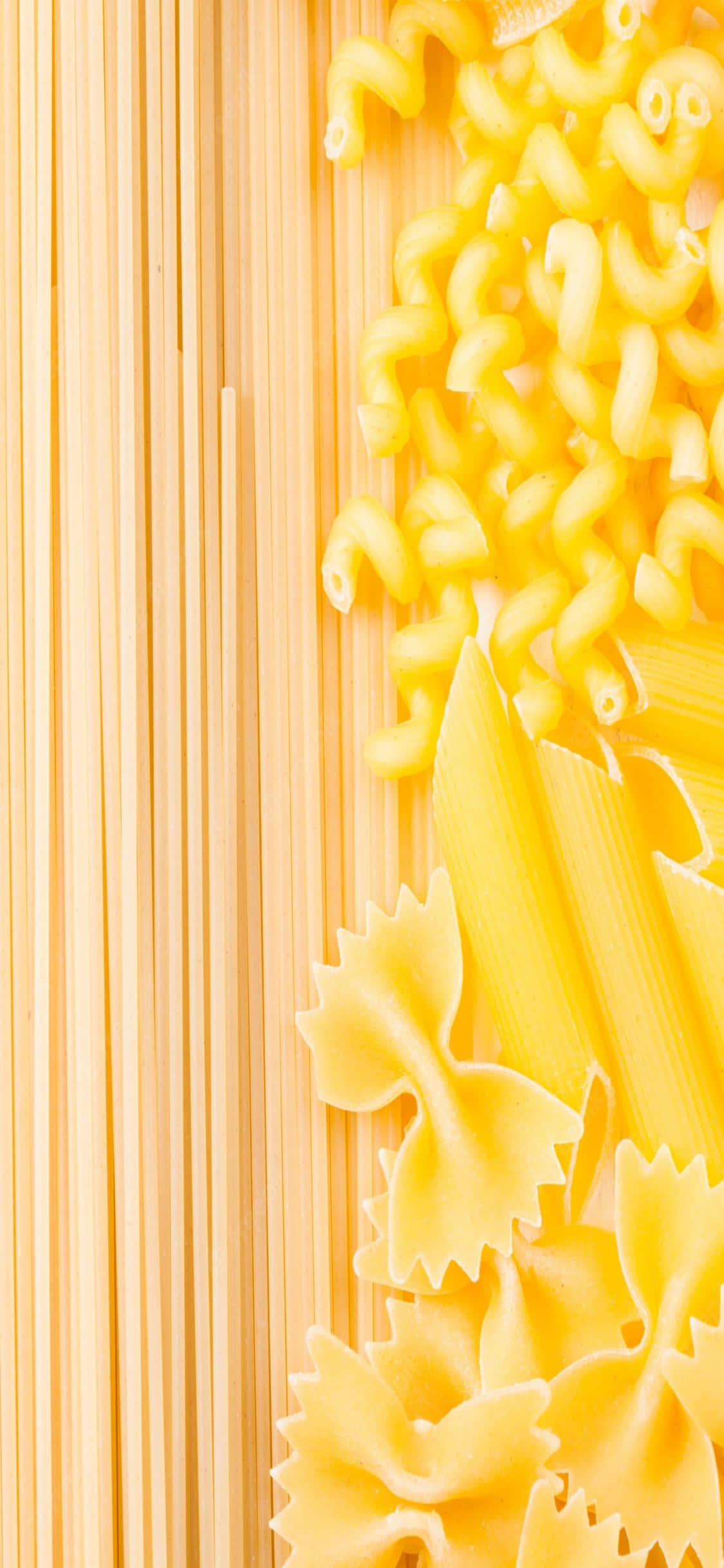 Aina Mbalimbali za Pasta za iPhone X Background Picha ya Ukuta