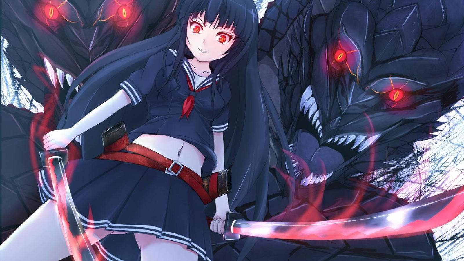 Akame wa Shetani wa Anime Picha ya Ukuta