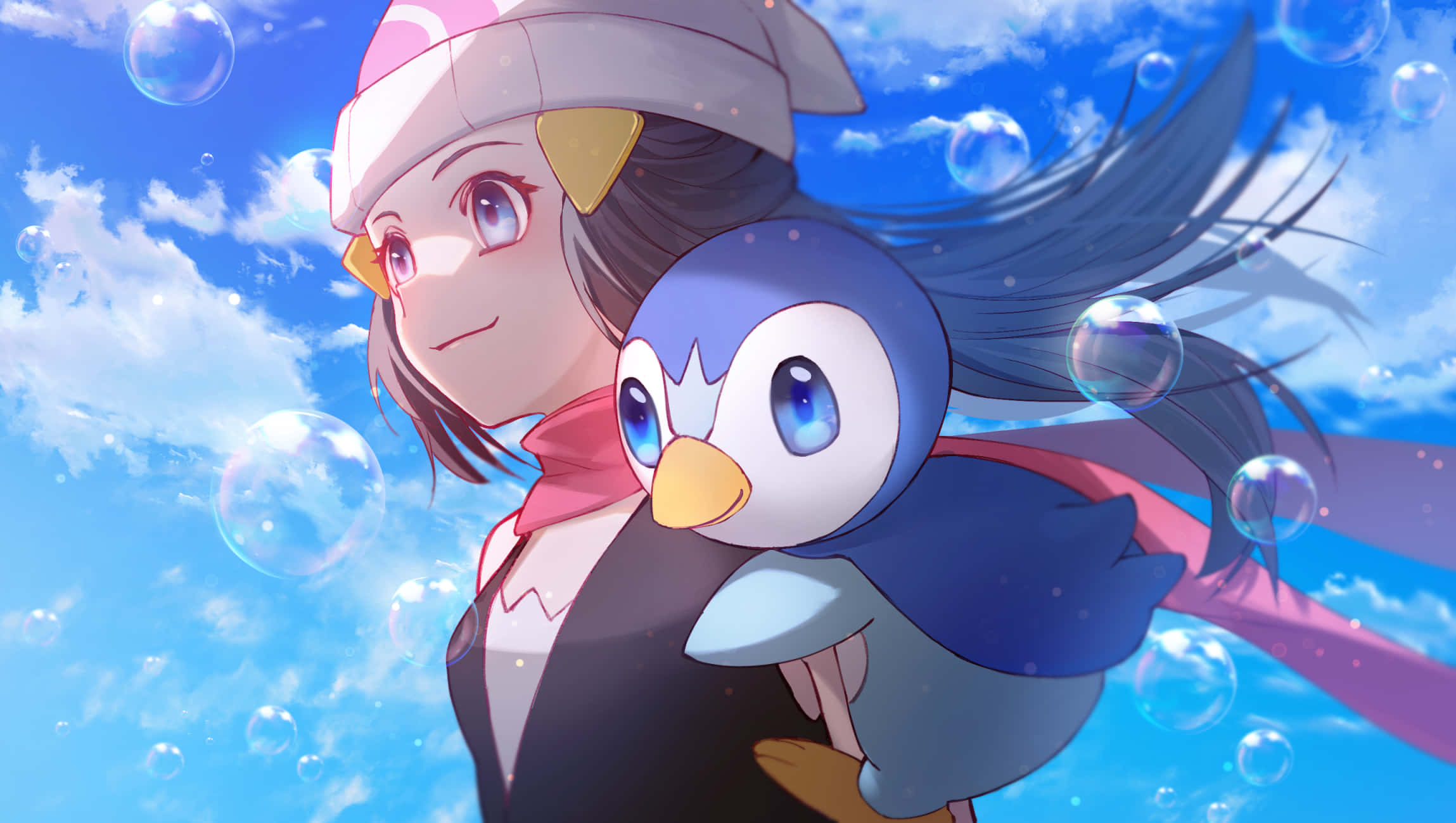 Akari Pokemon Pfp yenye Moyo Picha ya Ukuta