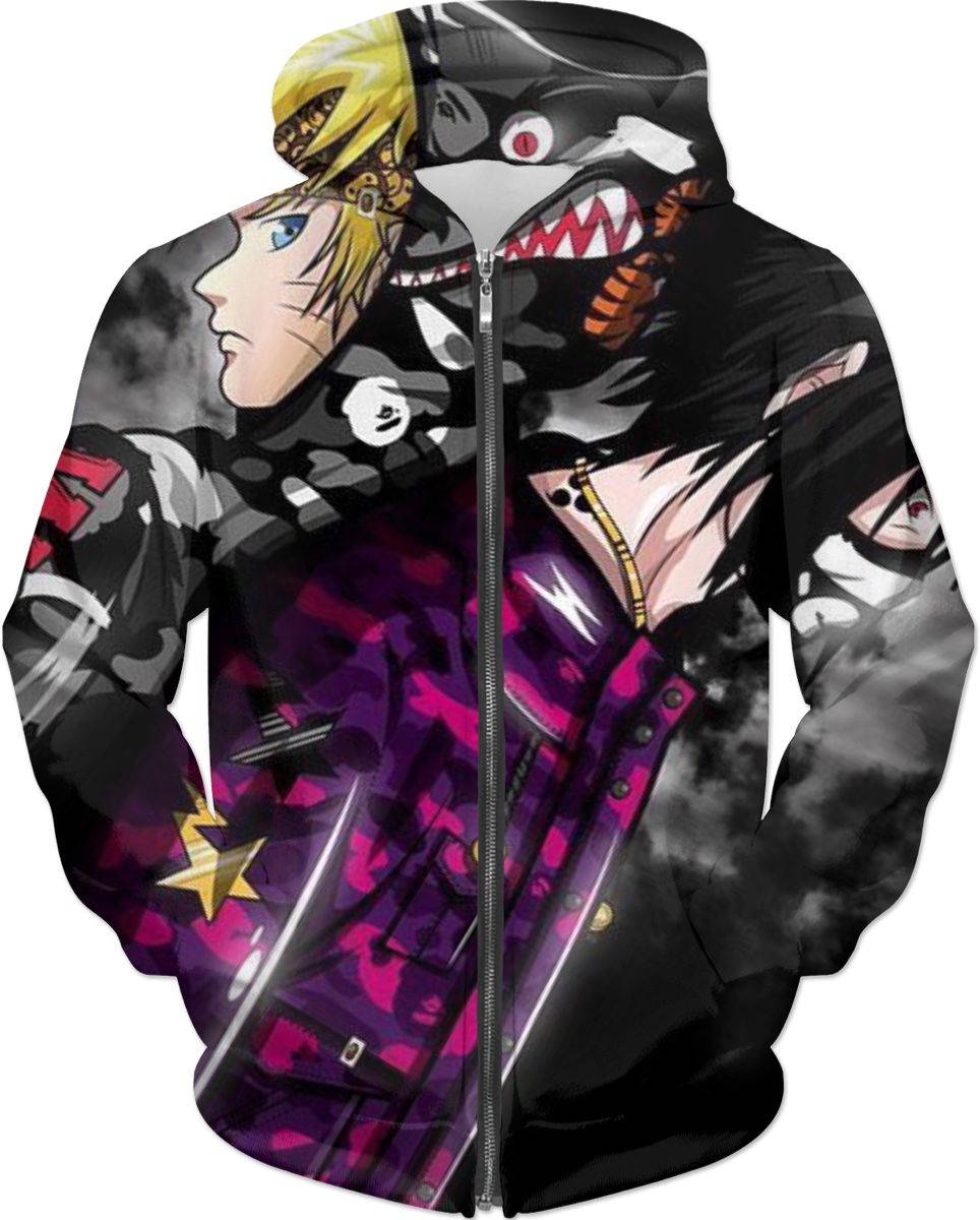 Akibina Muundo wa Naruto Drip Picha ya Ukuta