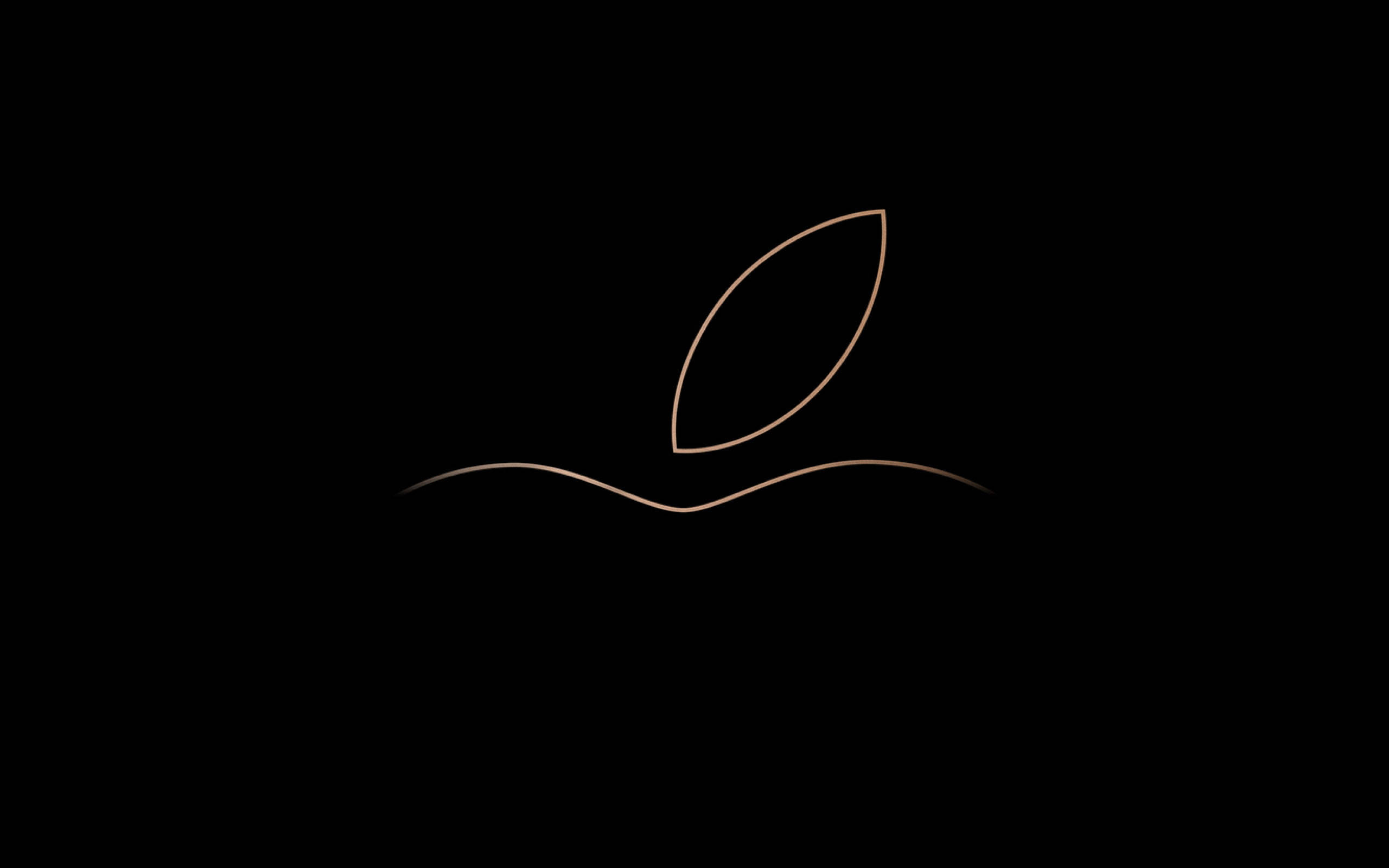 Alama ya Apple kwenye Macbook Air Picha ya Ukuta