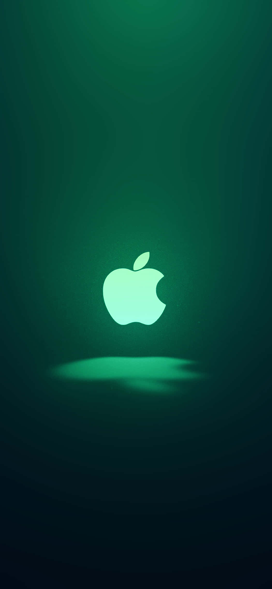 Alama ya Apple ya iPhone 11 ya Kijani Kibichi Picha ya Ukuta