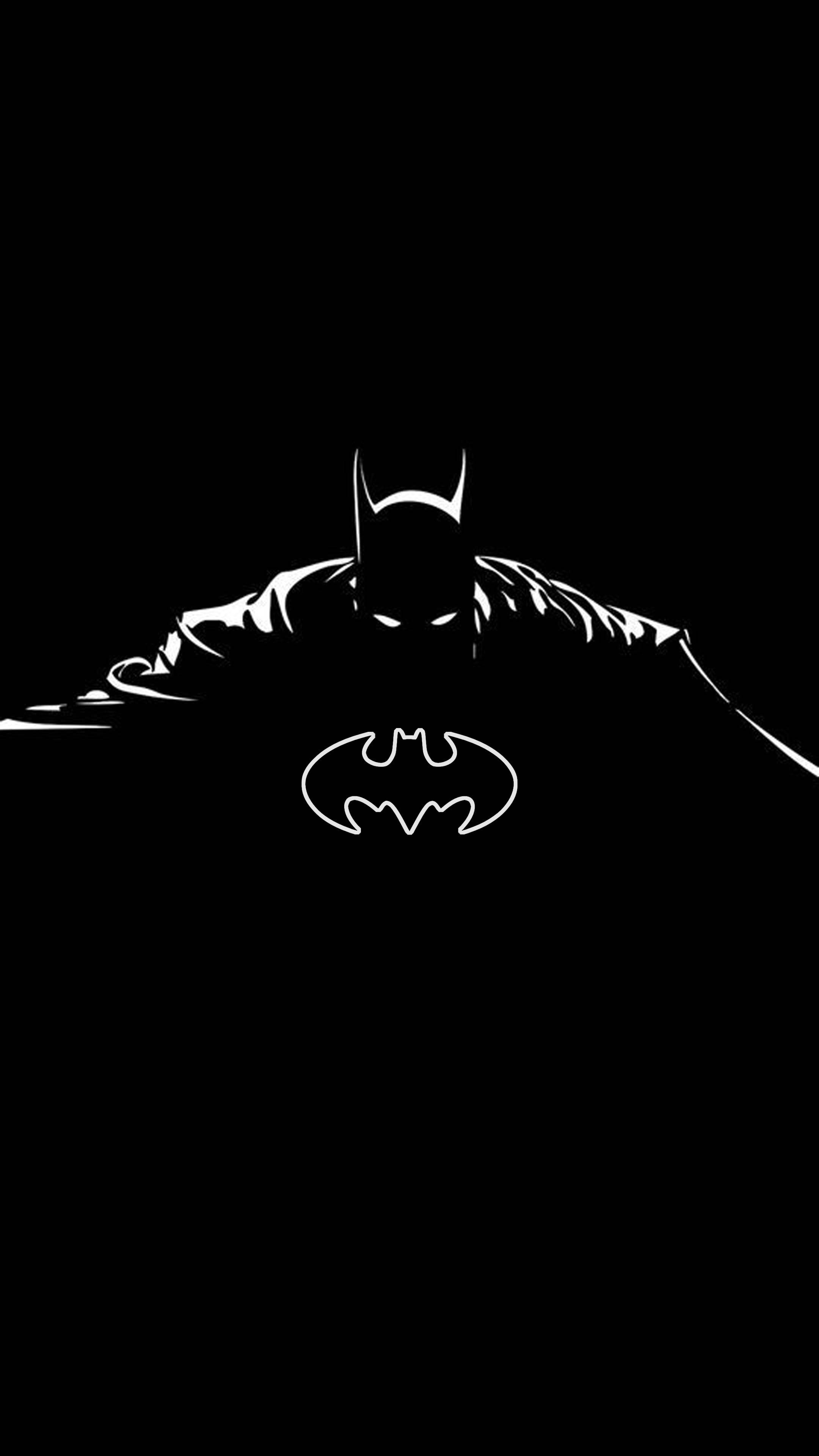 Alama ya Batman Silhouette kwa iPhone Picha ya Ukuta