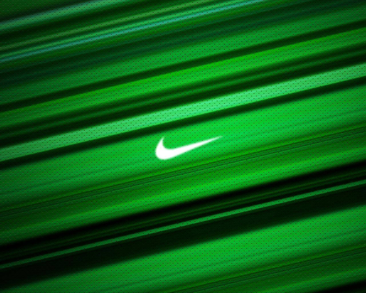 Alama ya Biashara ya Nike ya Kijani Baridi Picha ya Ukuta