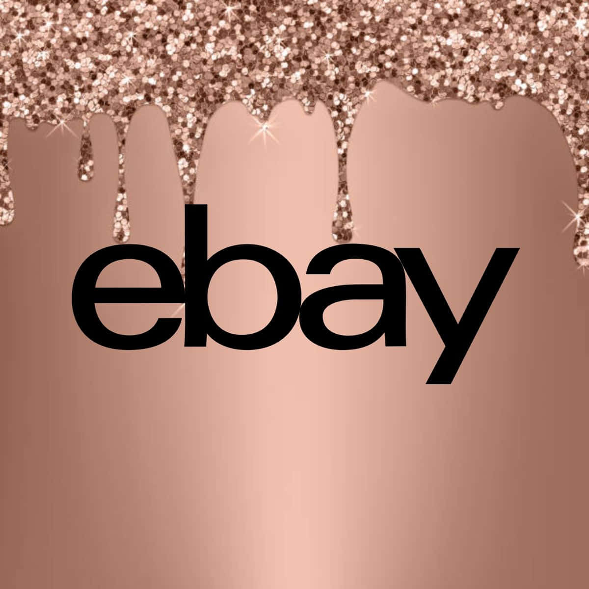 Alama ya eBay UK kwa Dhahabu ya Waridi Picha ya Ukuta