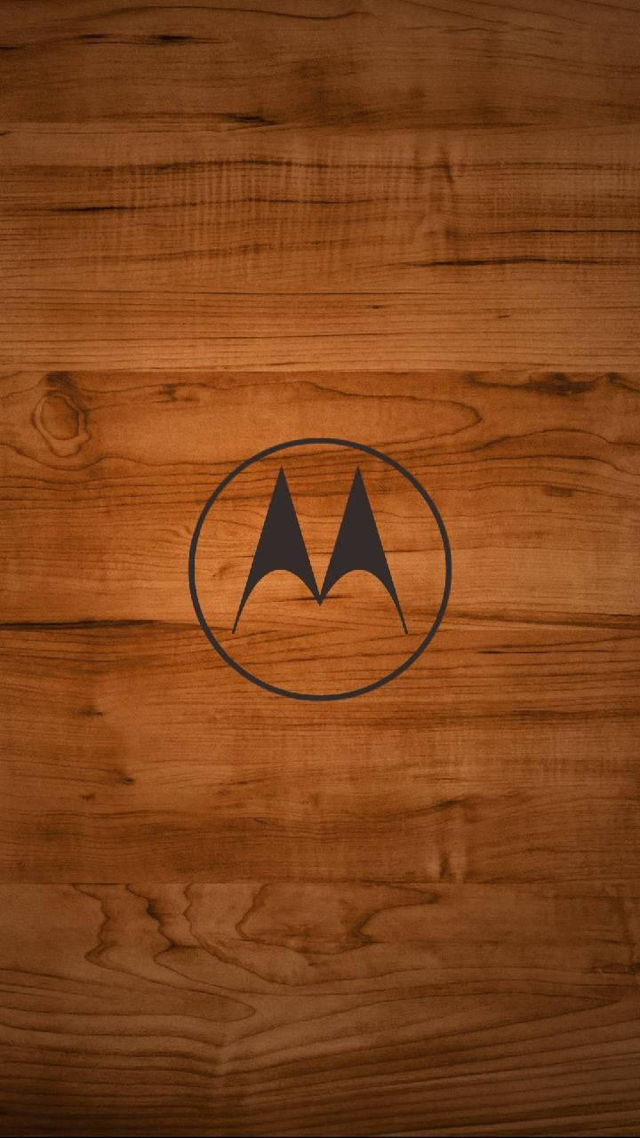 Alama ya Motorola ya Mbao Picha ya Ukuta