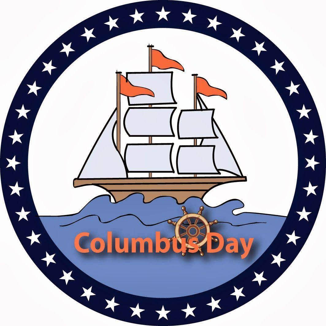 Alama ya Mwitu wa Columbus Day Picha ya Ukuta