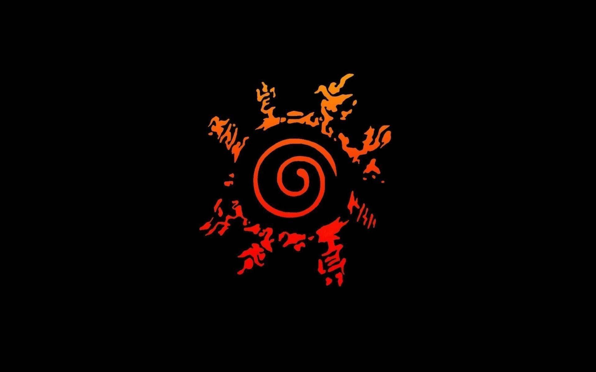 Alama ya Naruto yenye Mviringo Picha ya Ukuta